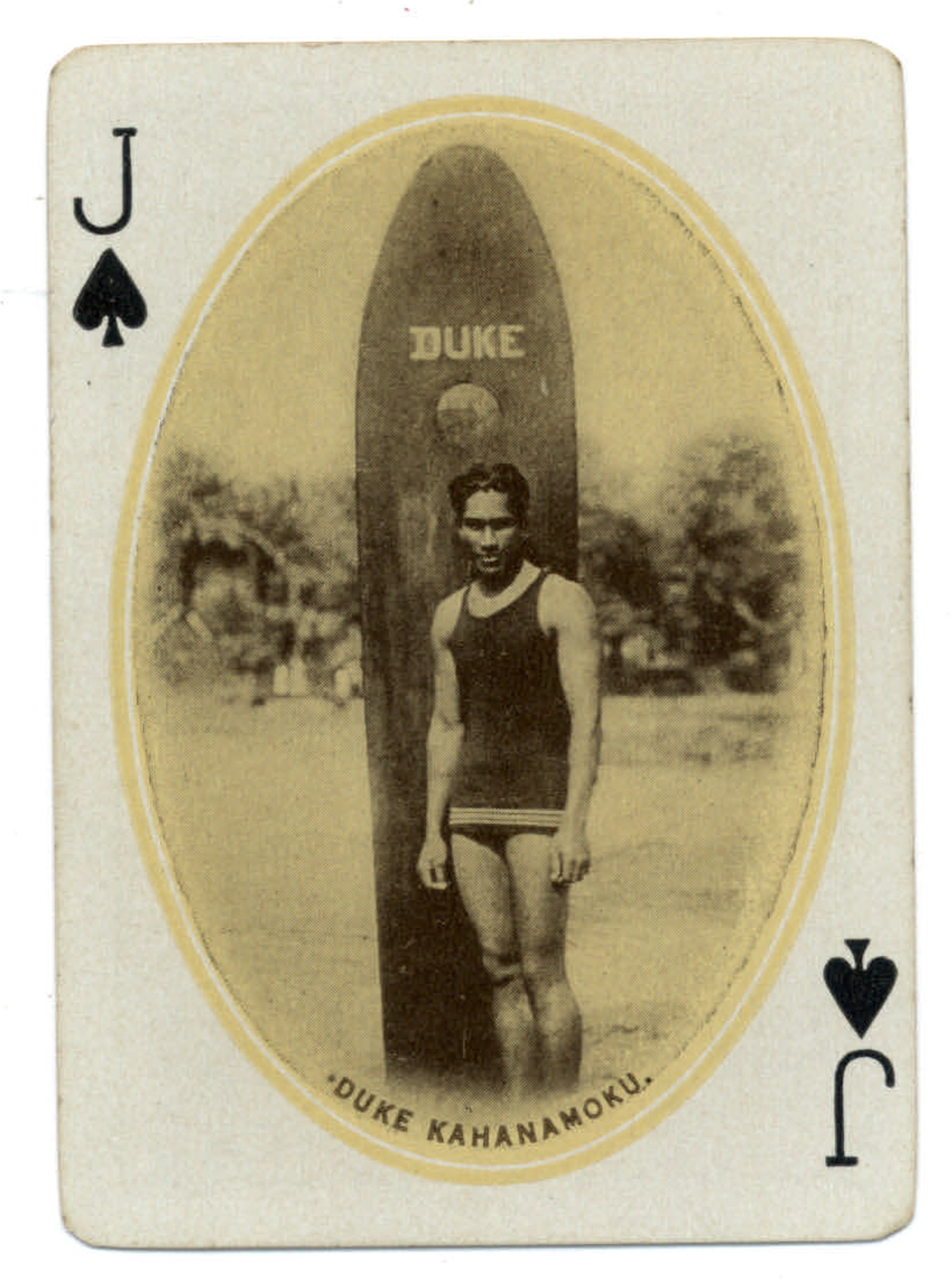 1920 Wall & Nichols Hawaiian Edition Duke Kahanamoku Playing Card