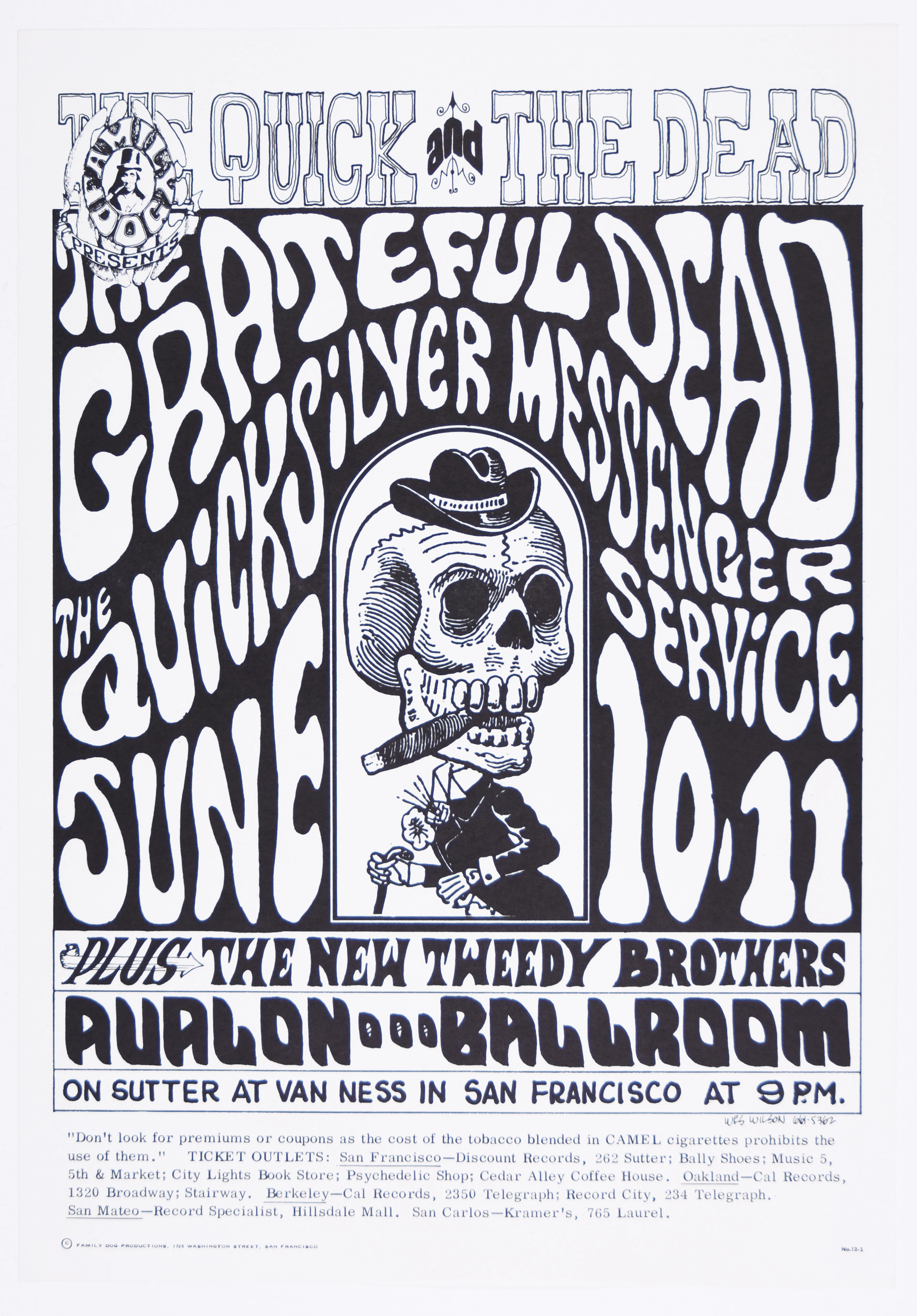 1966-FD-12-Grateful Dead-Avalon Ballroom PIRATE Printing...