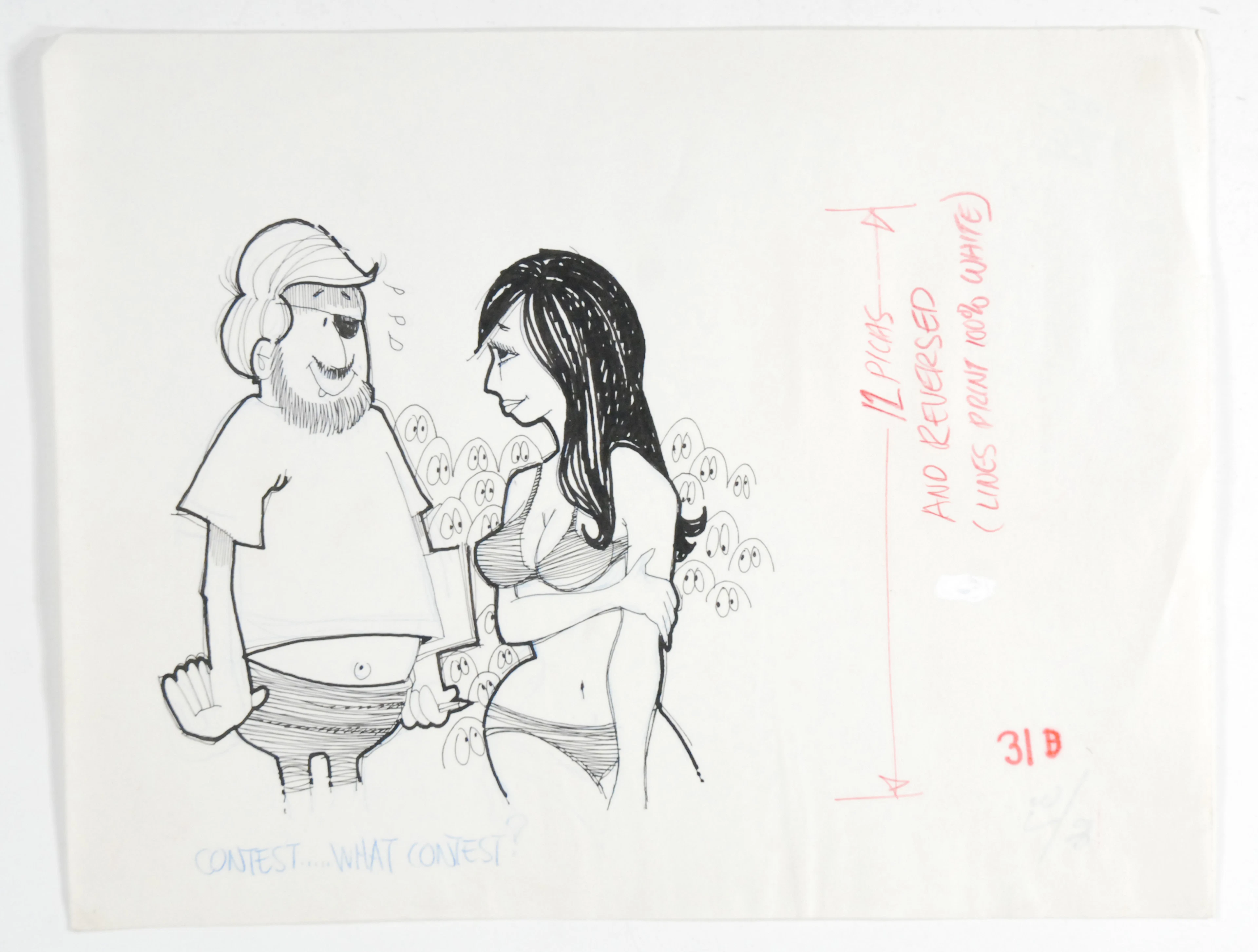 1964-Rick Griffin ORIGINAL ART! "Contest..