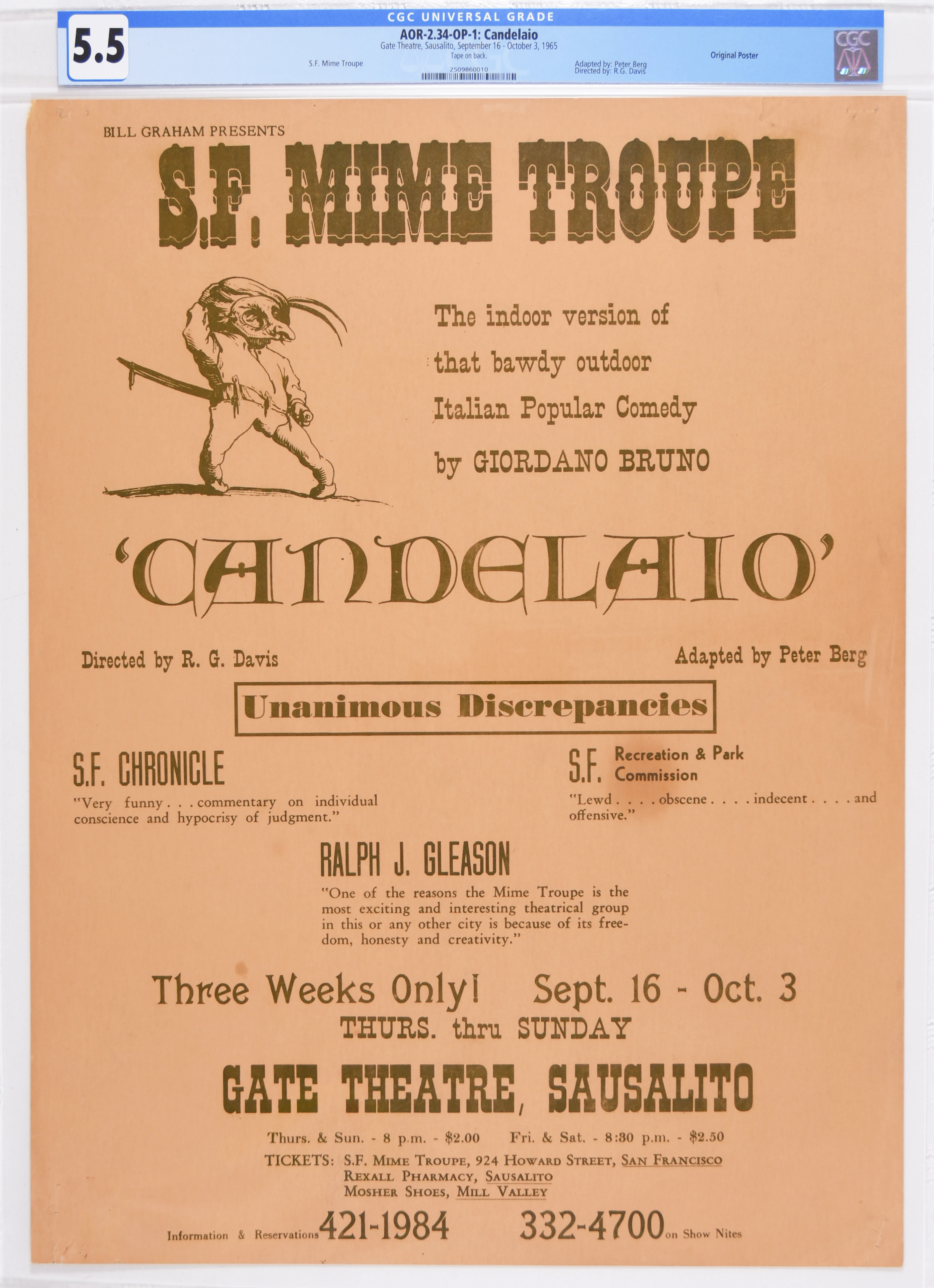 1965-AOR 2.34-OP-1-San Francisco Mime Troupe-ULTRA RARE...