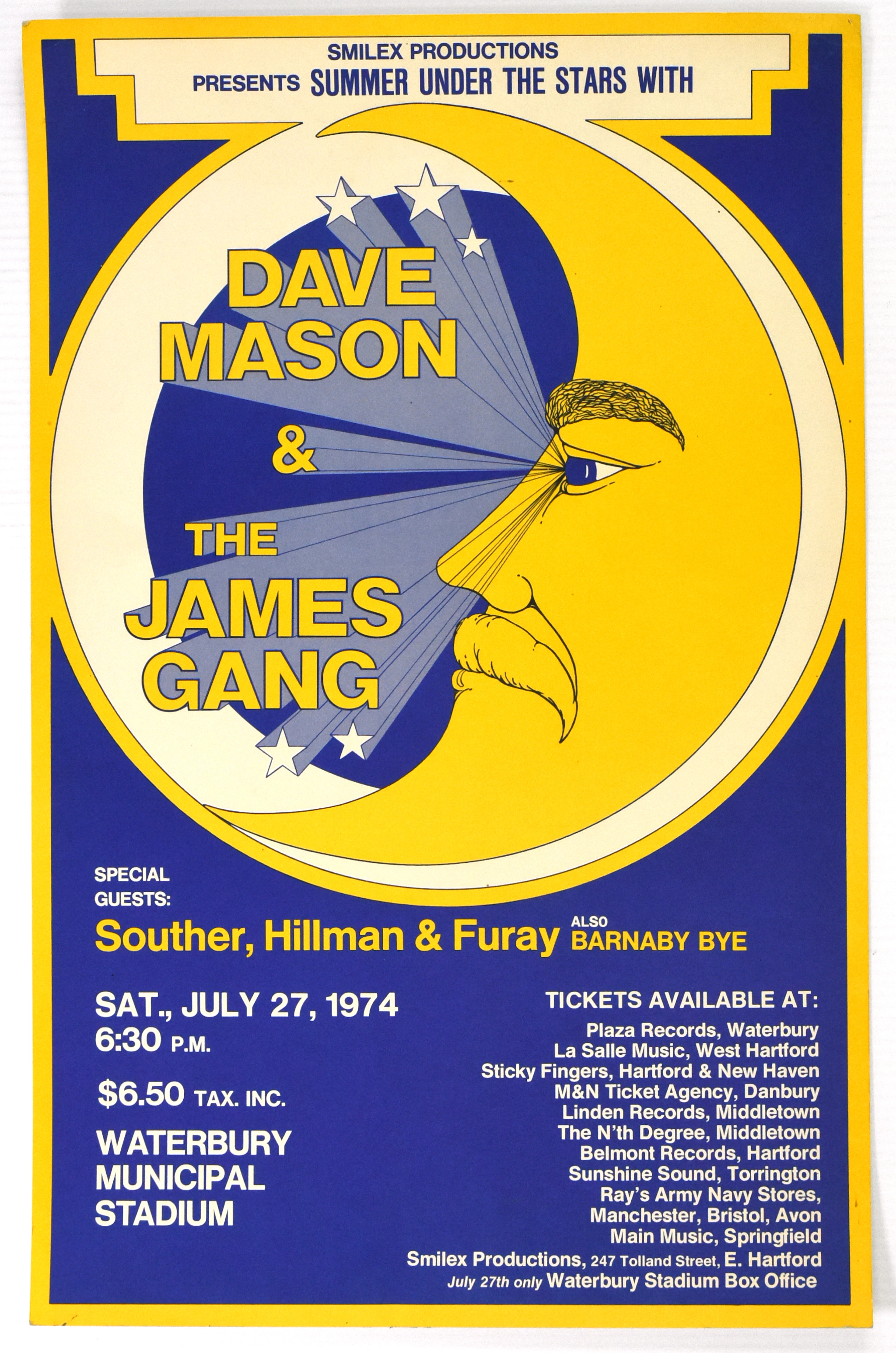 1974-Dave Mason-The James Gang-Waterbury Municipal...