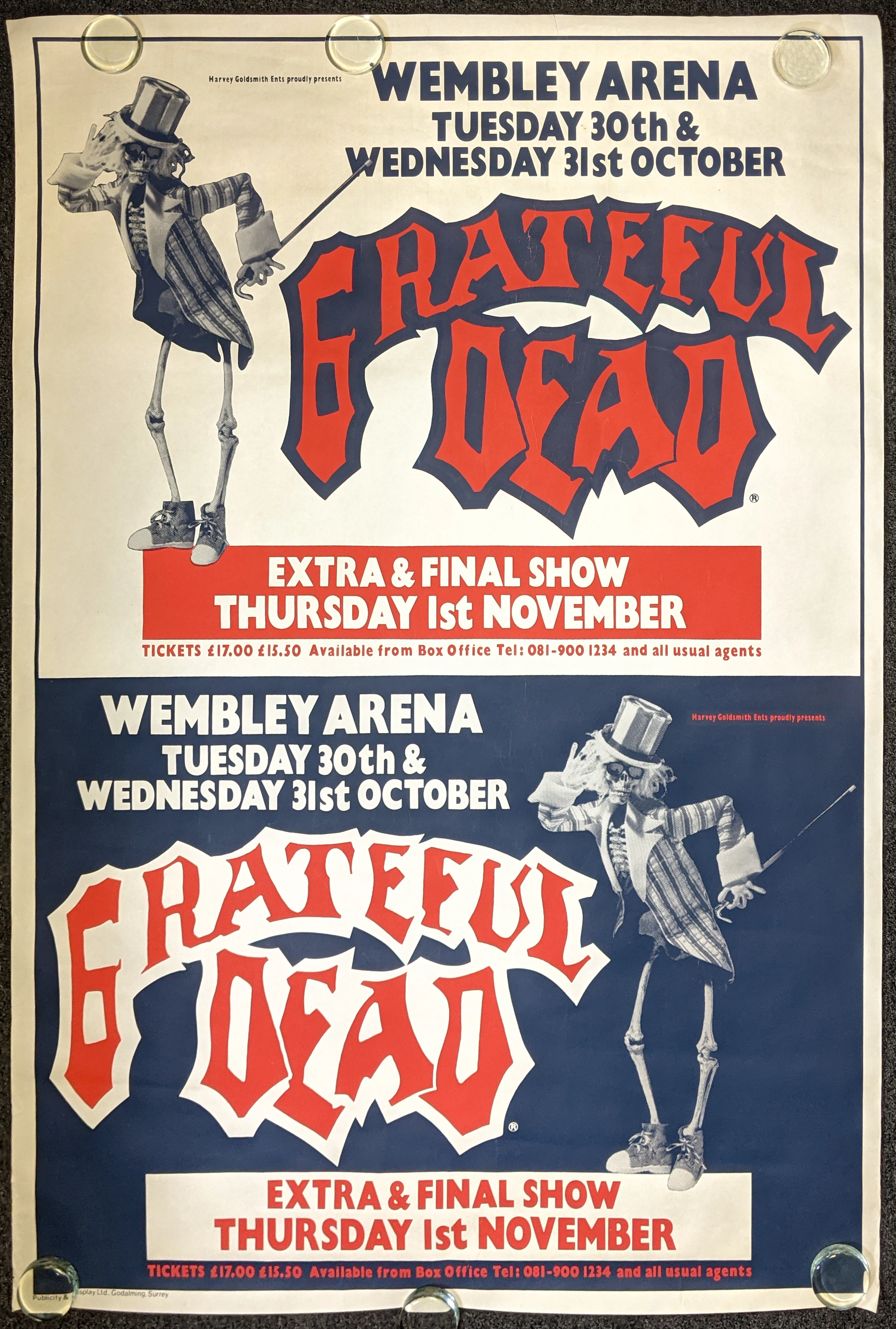 1990–Grateful Dead-Wembley Arena London Halloween...