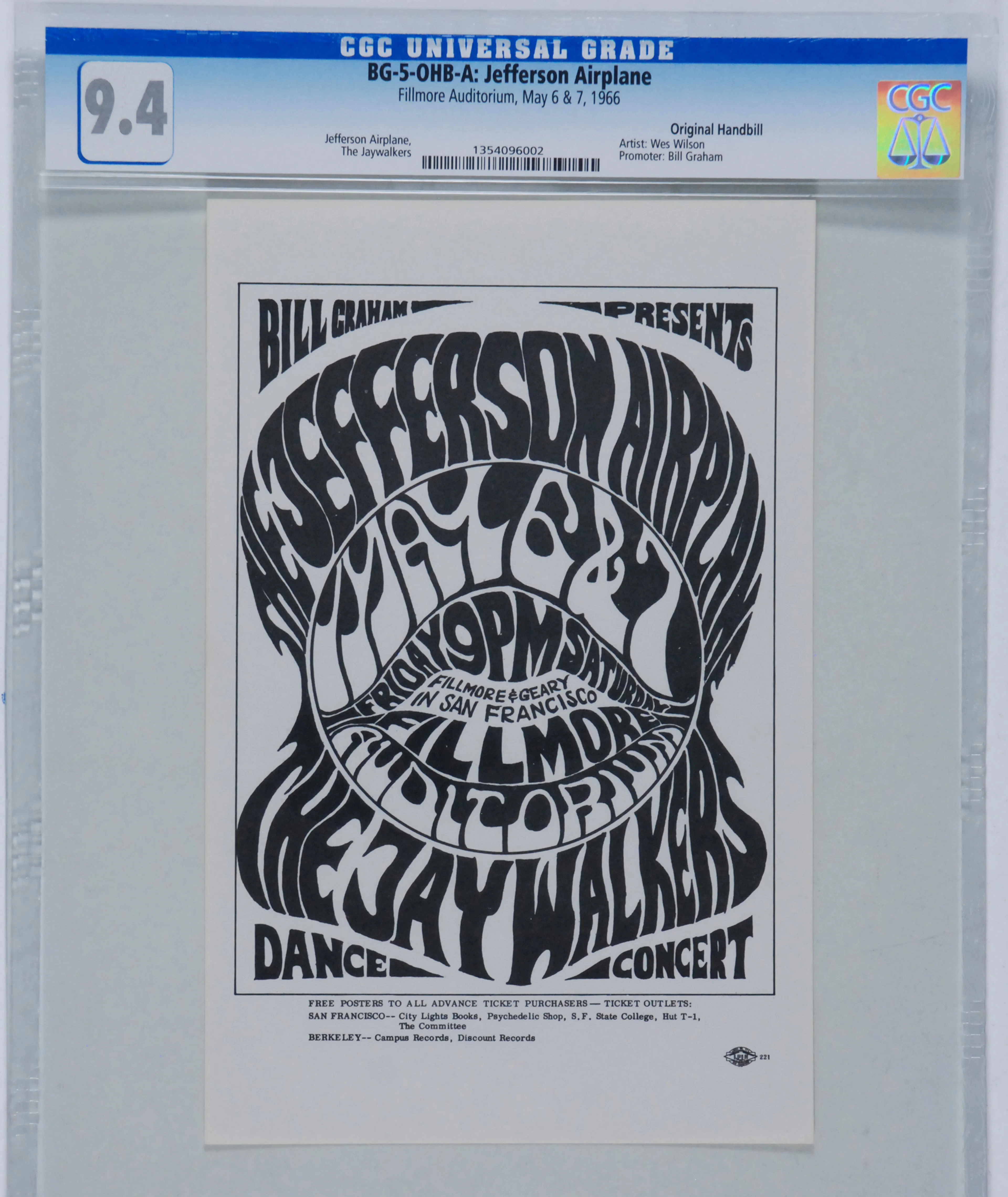 1966–BG-5-OHB-A-Fillmore Auditorium-Jefferson Airplane...