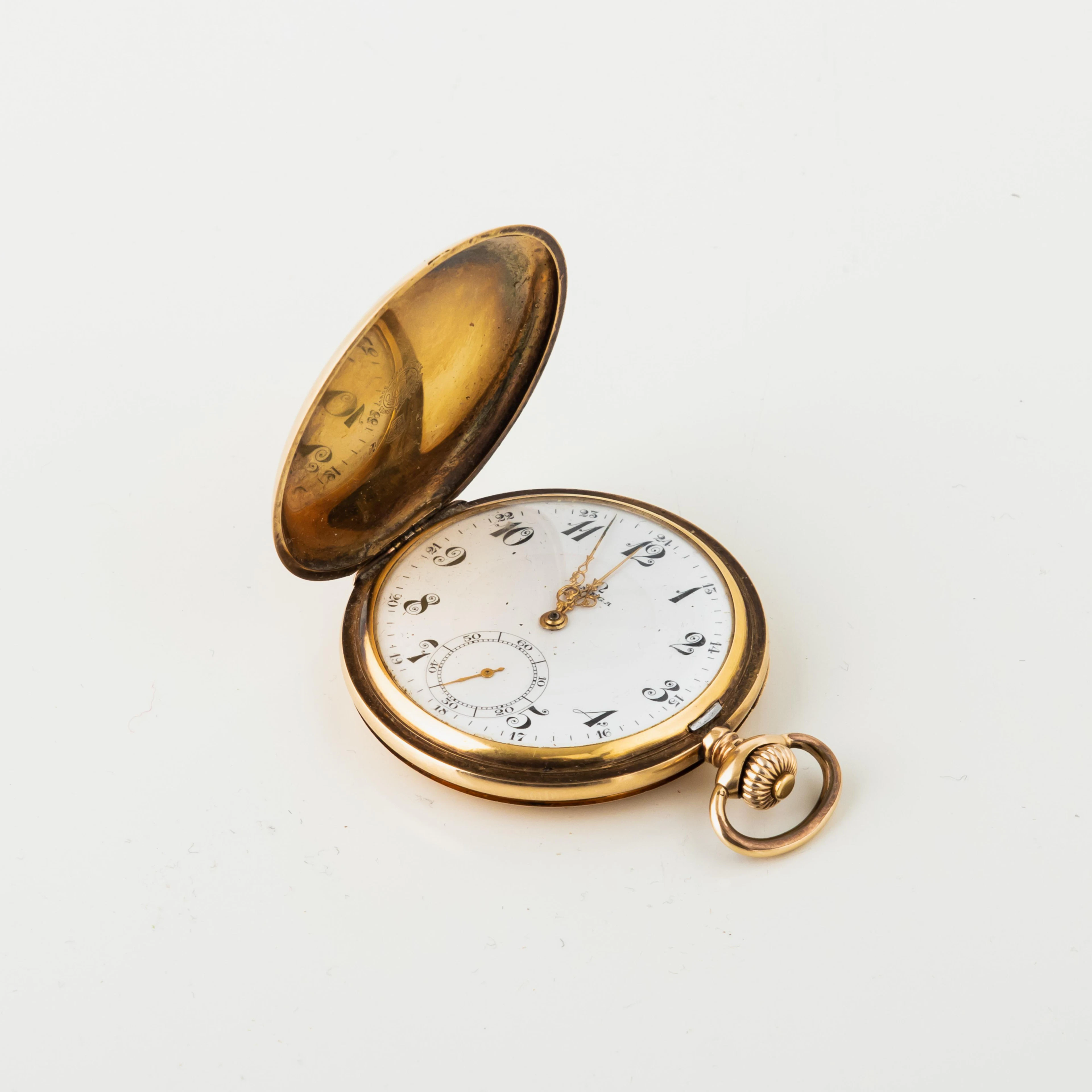 SAVONETTUR, Omega, 14k guld,