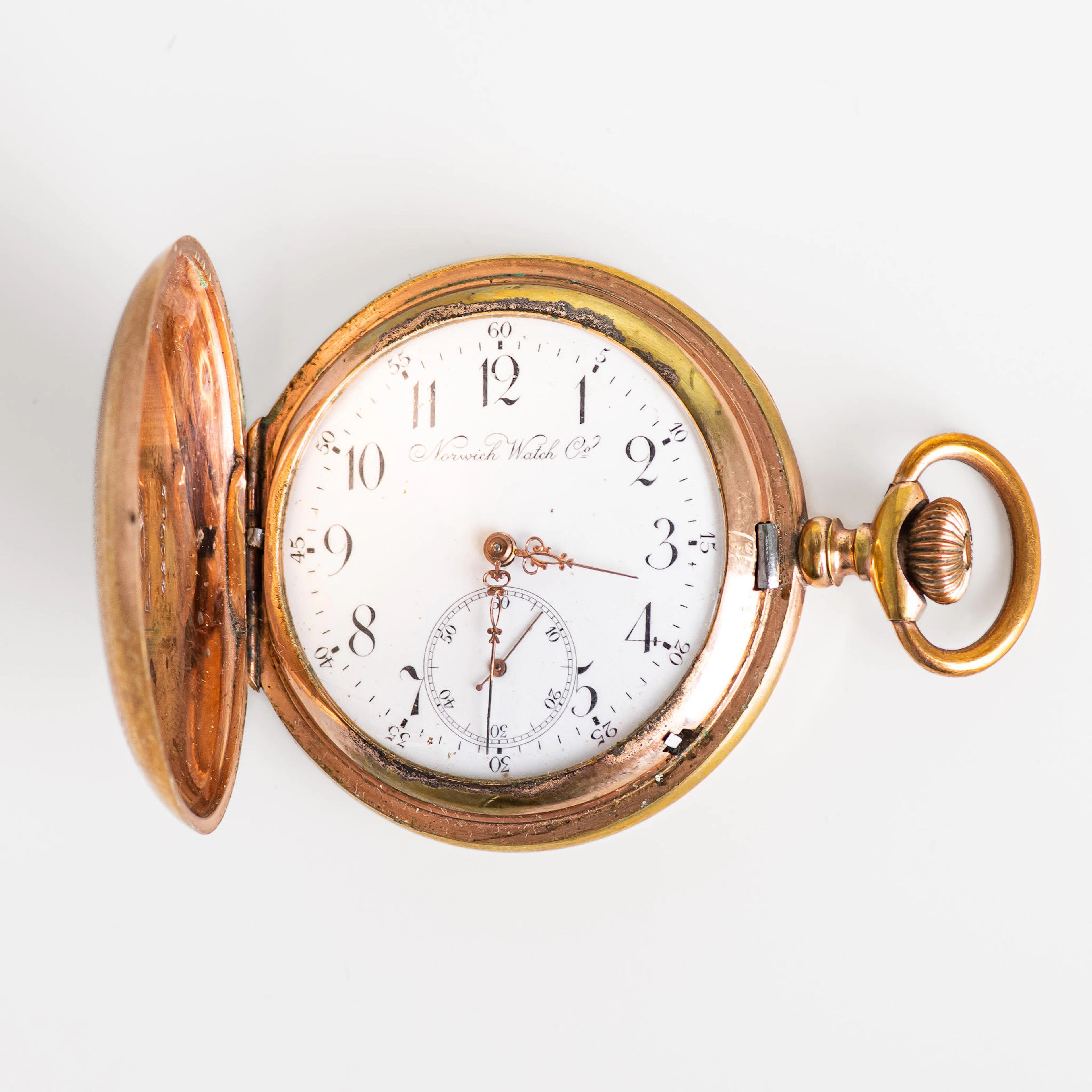 SAVONETTUR, Norwich watch CO, USA, Double, 55mm, 1900-talets första hälft