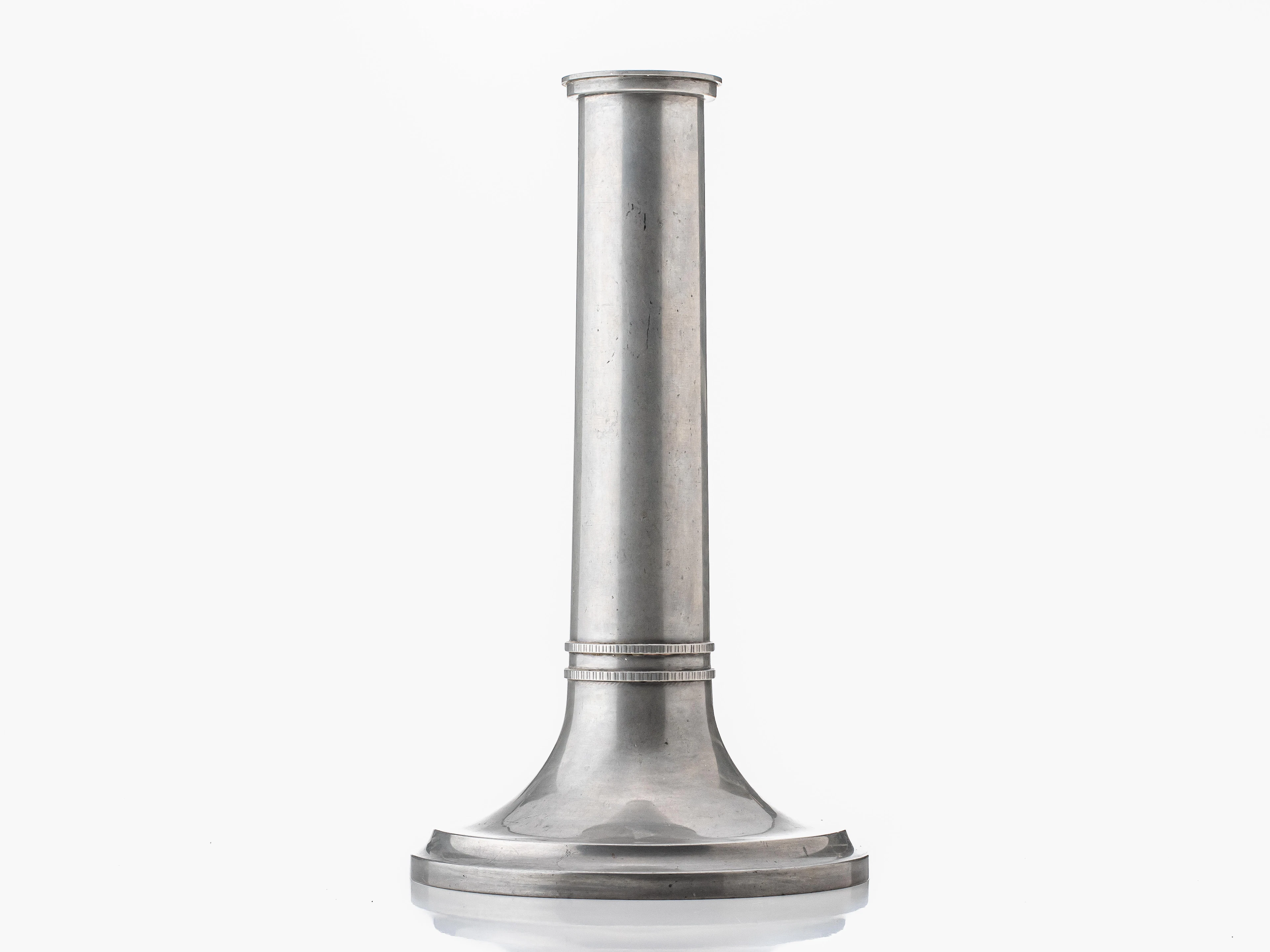 WIWEN NILSSON, (1897-1974), altarljusstake, tenn, Ystad Metall, B8 (1928)