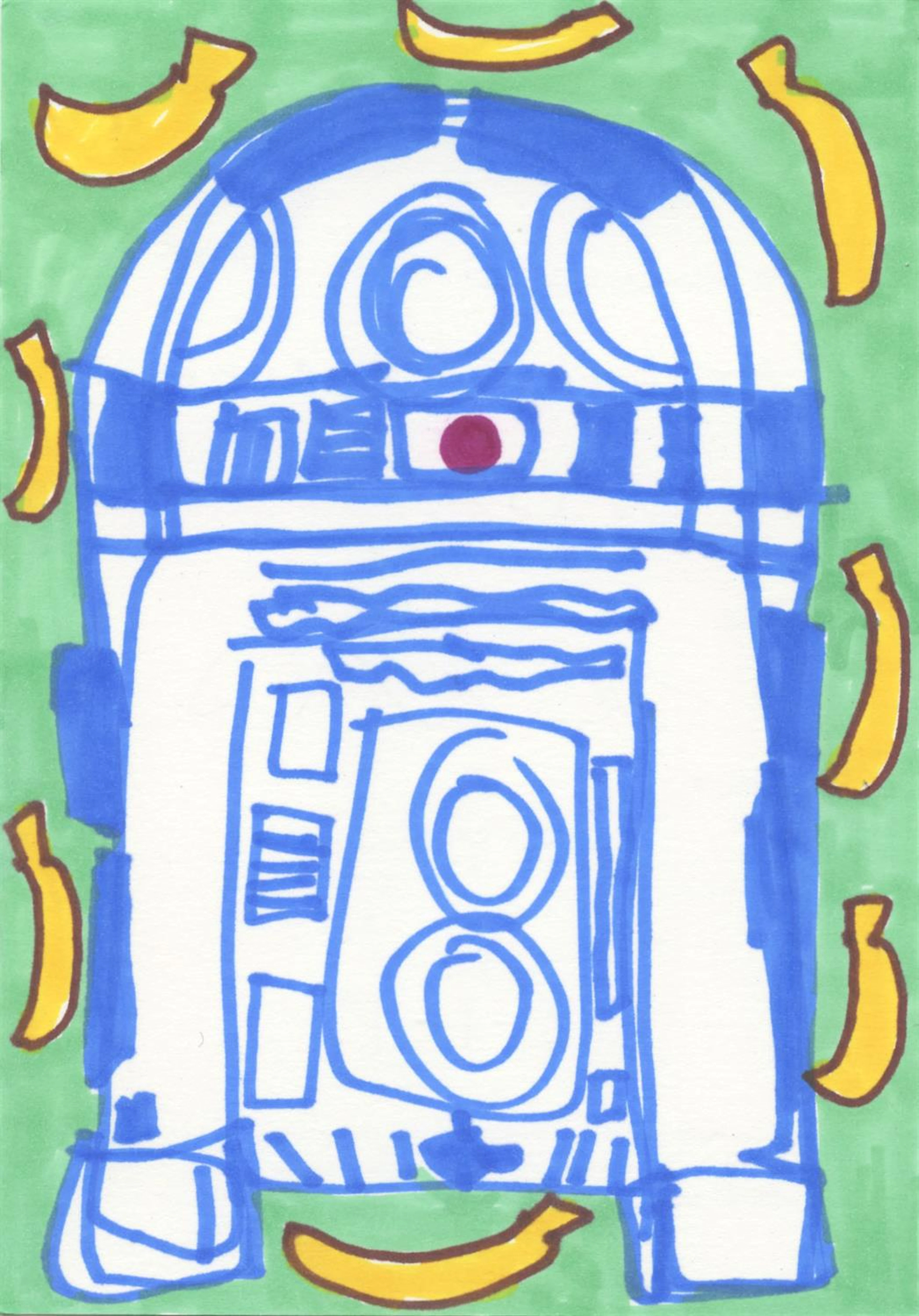 Katherine Bernhardt, R2D2, 2019