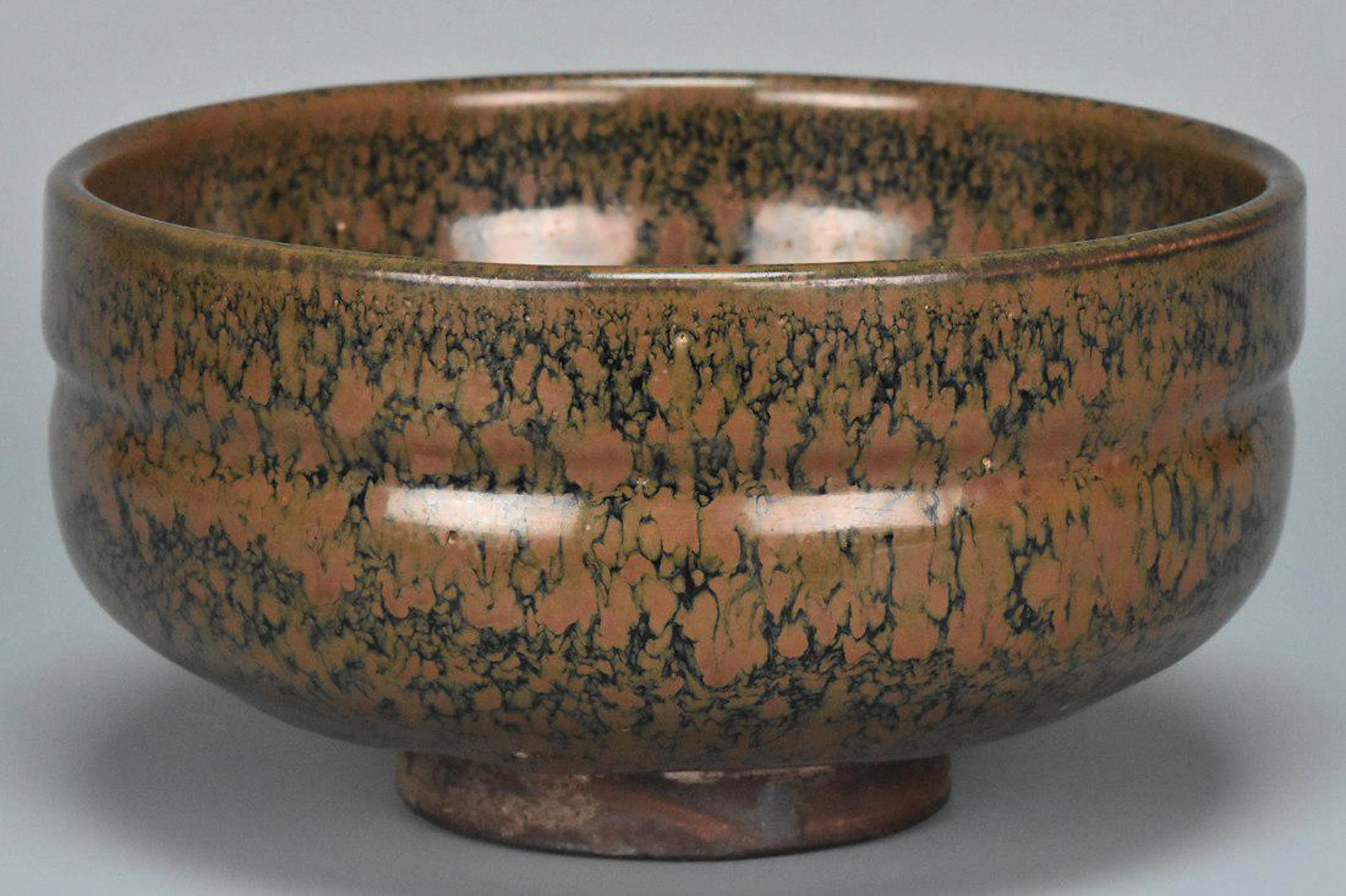 A song dynasty russet splashed black glazed bowl