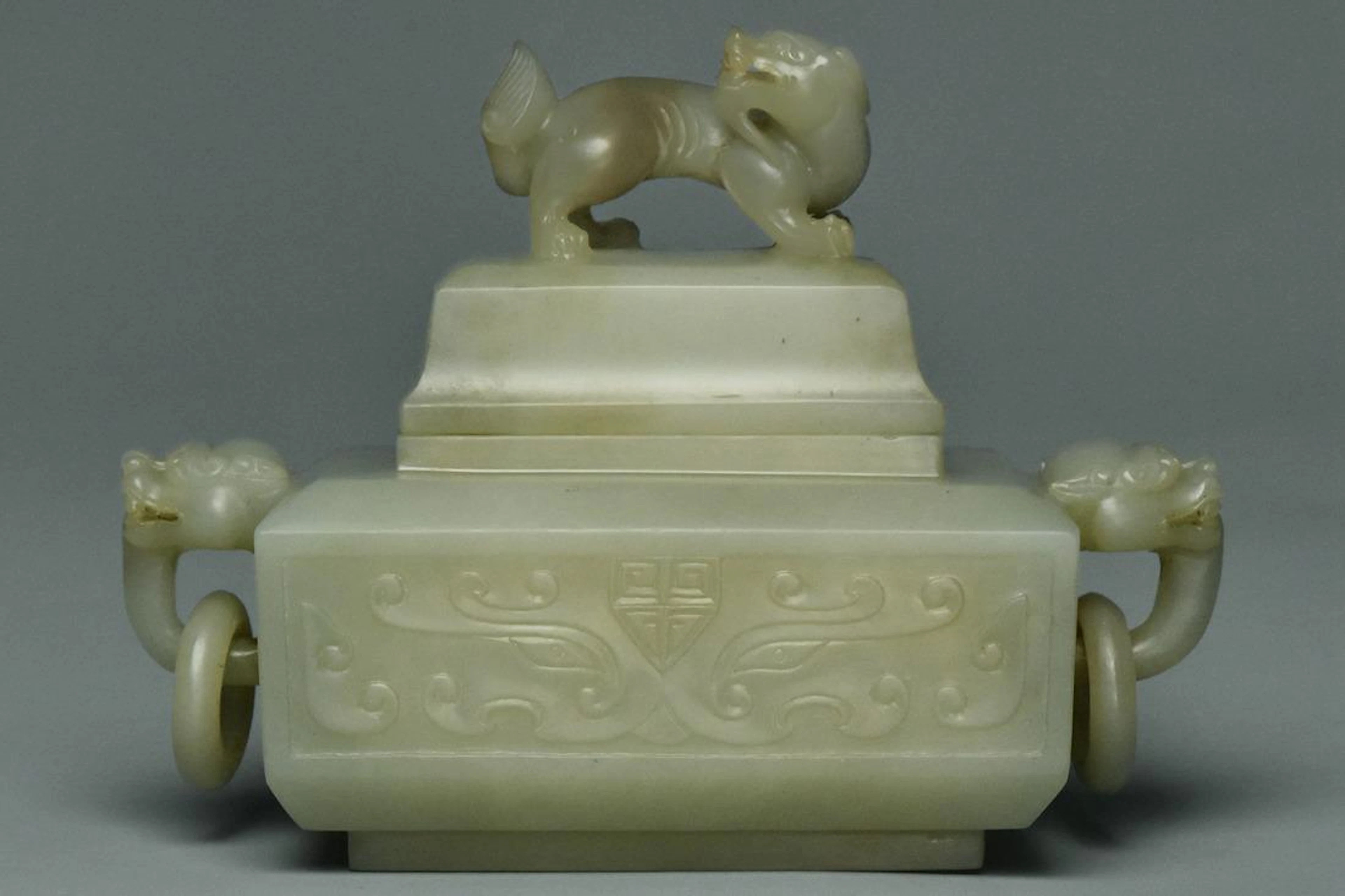 A qing dynasty jade censer and cover 18th c
