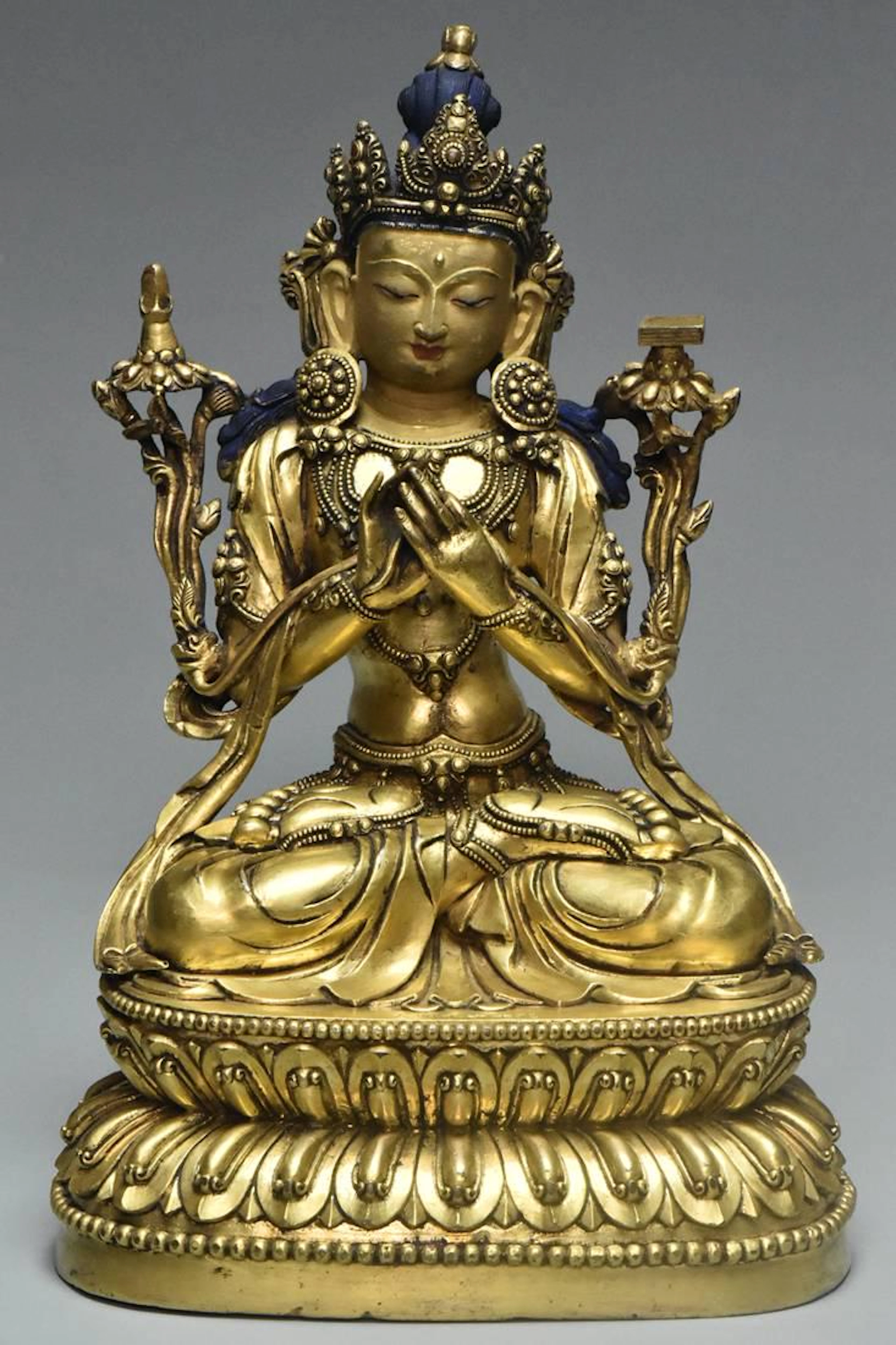Ming gilt bronze vajradhara yongle mark & period