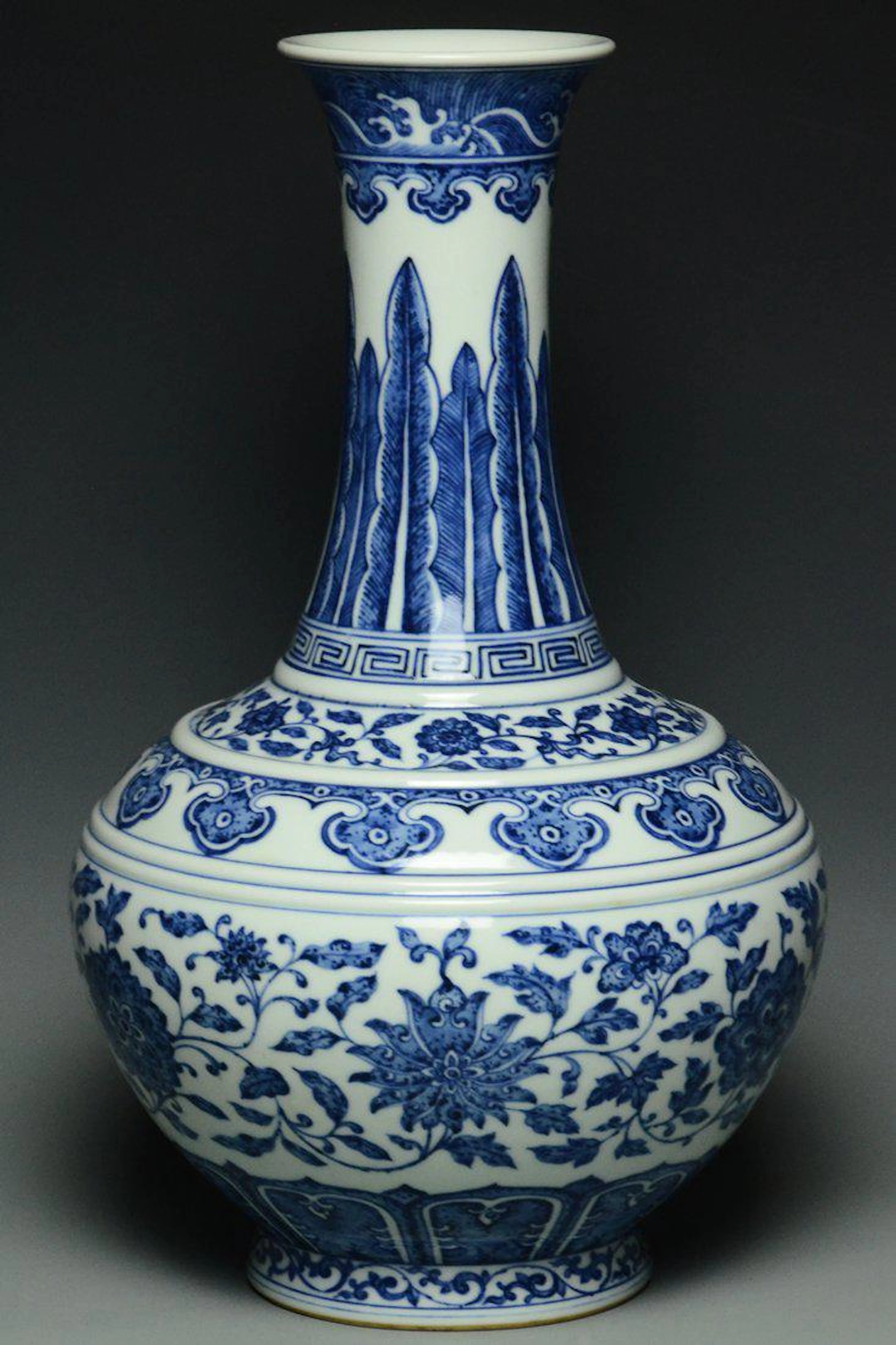 A qing dynasty vase qianlong mark and period