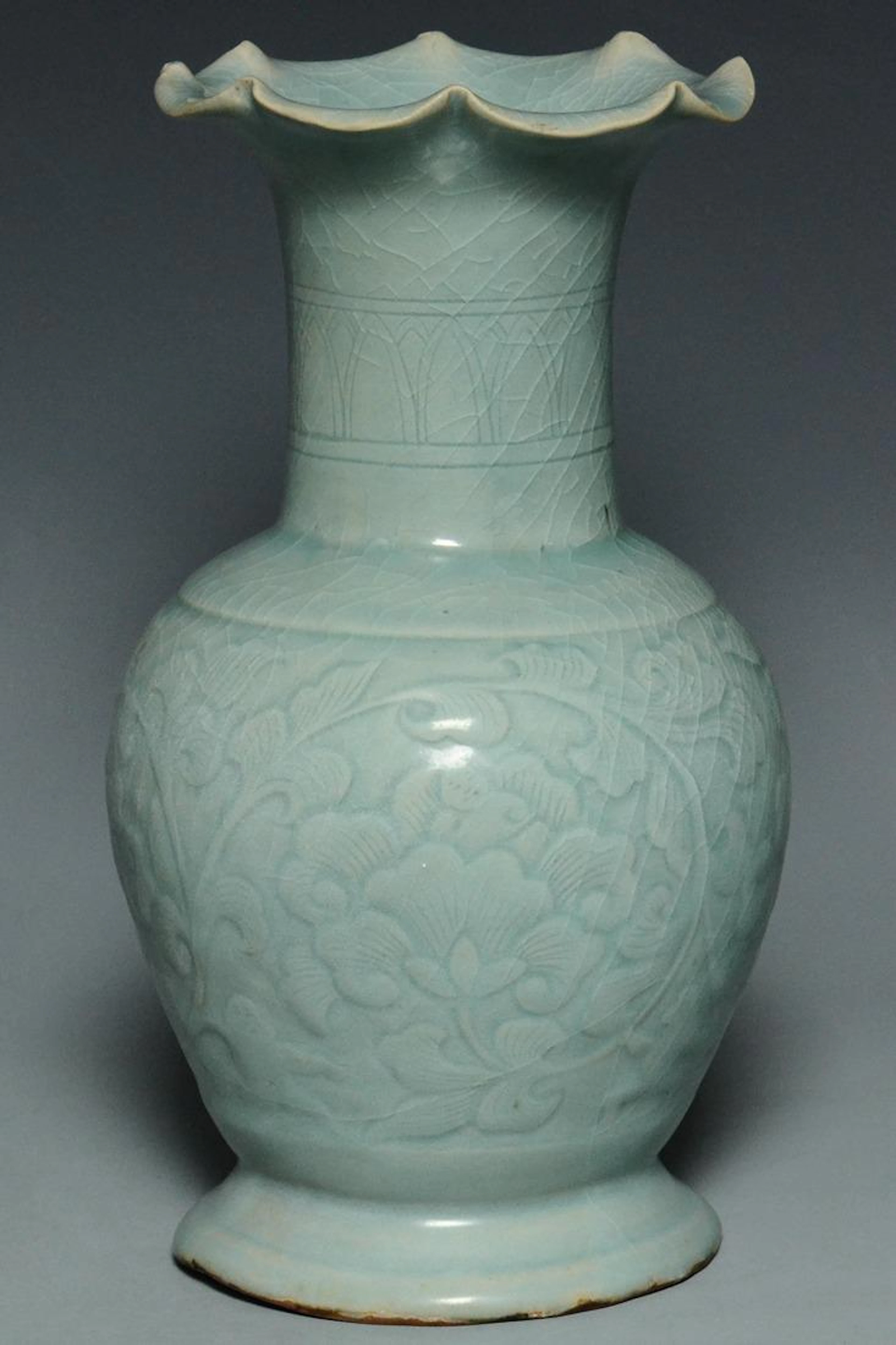 A song dynasty longquan boys baluster vase
