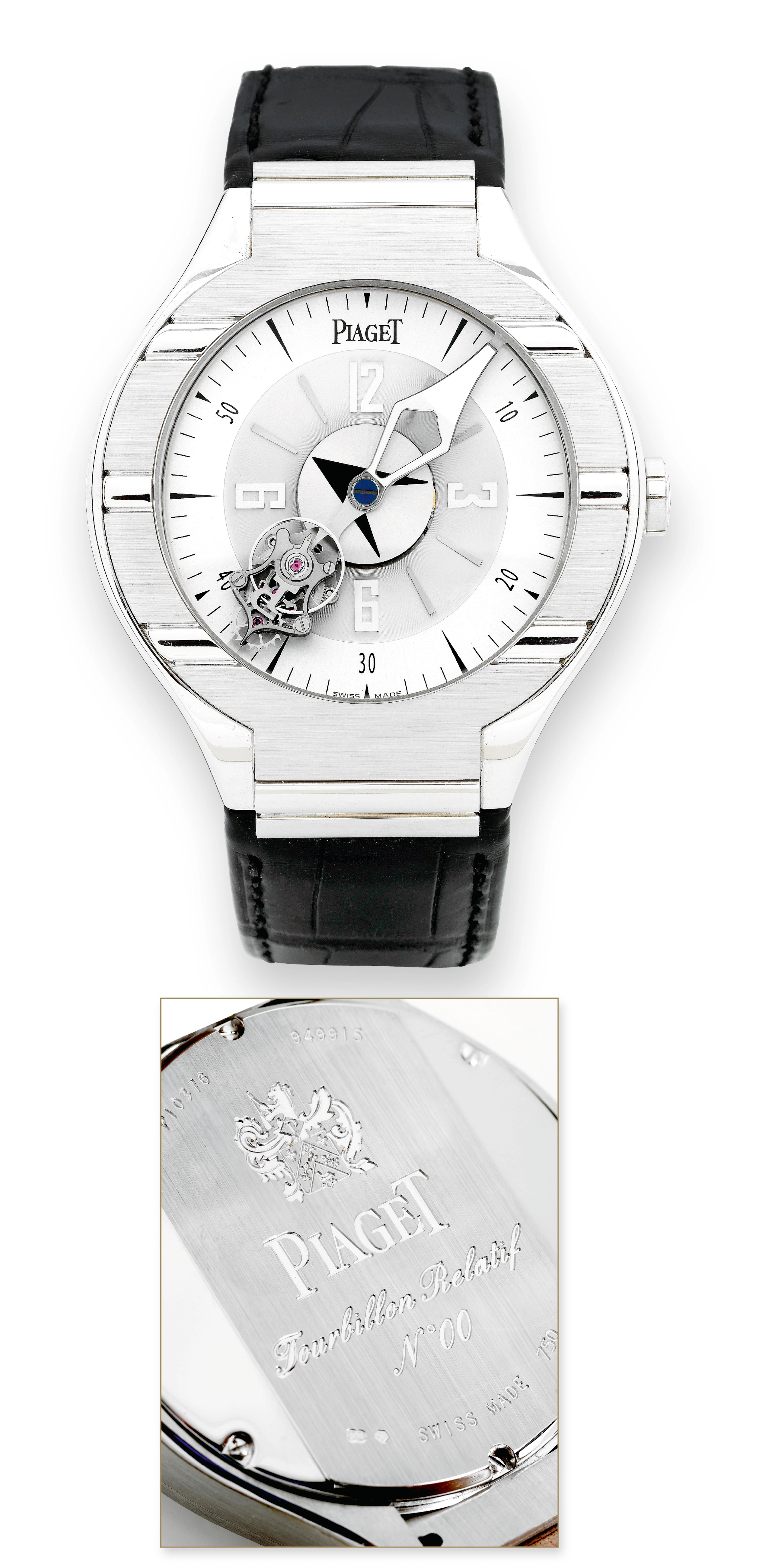 Piaget Polo Relative Tourbillon No. 00 Piaget, Polo Relative Tourbillon, No. 949915, Ref. P 10376. Made circa 2006