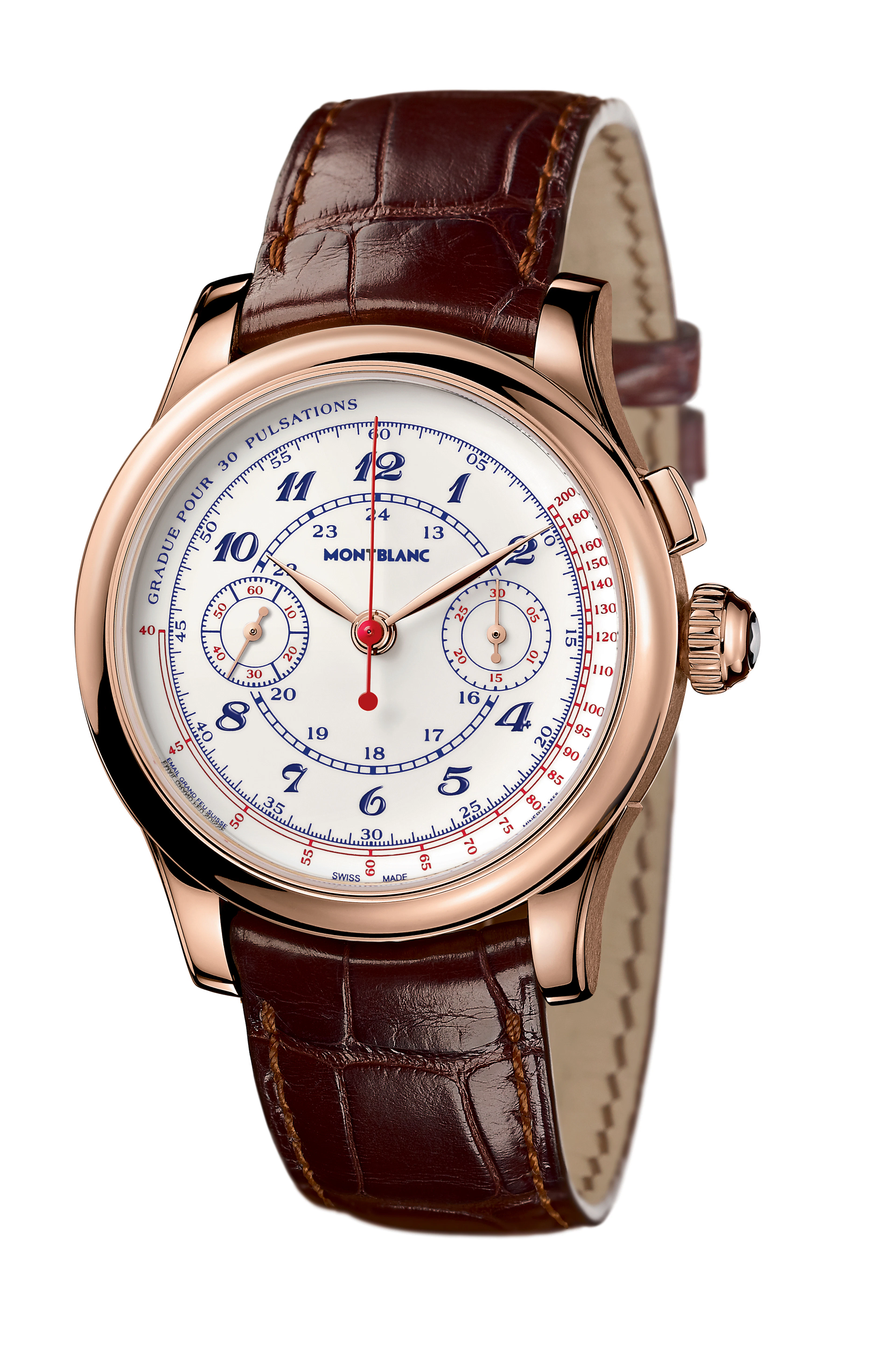 Montblanc, "Collection Villeret 1858", Vintage Pulsographe Unique Piece for Only Watch Montblanc, "Collection Villeret 1858, Vintage Pulsographe, Unique Piece, Only Watch 2011"