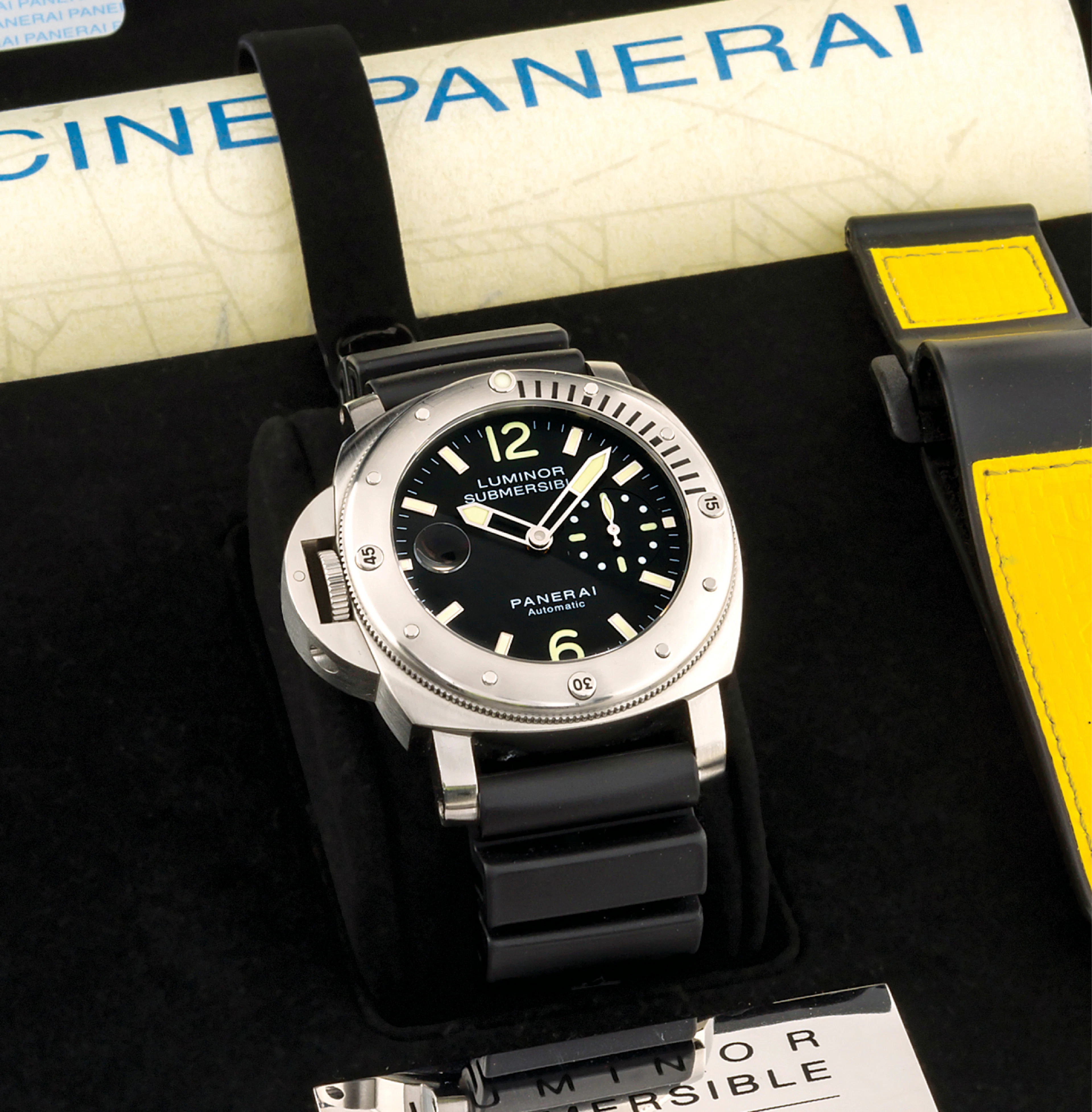 PANERAI REF. PAM00239, OP 6667 SUBMERSIBLE AUTOMATIC SPECIAL LIMITED EDITION "GAUCHER" - LEFT HANDED WATCH Officine Panerai "Luminor Submersible Officine Panerai, Firenze 1860, Automatic, Left-Handed 