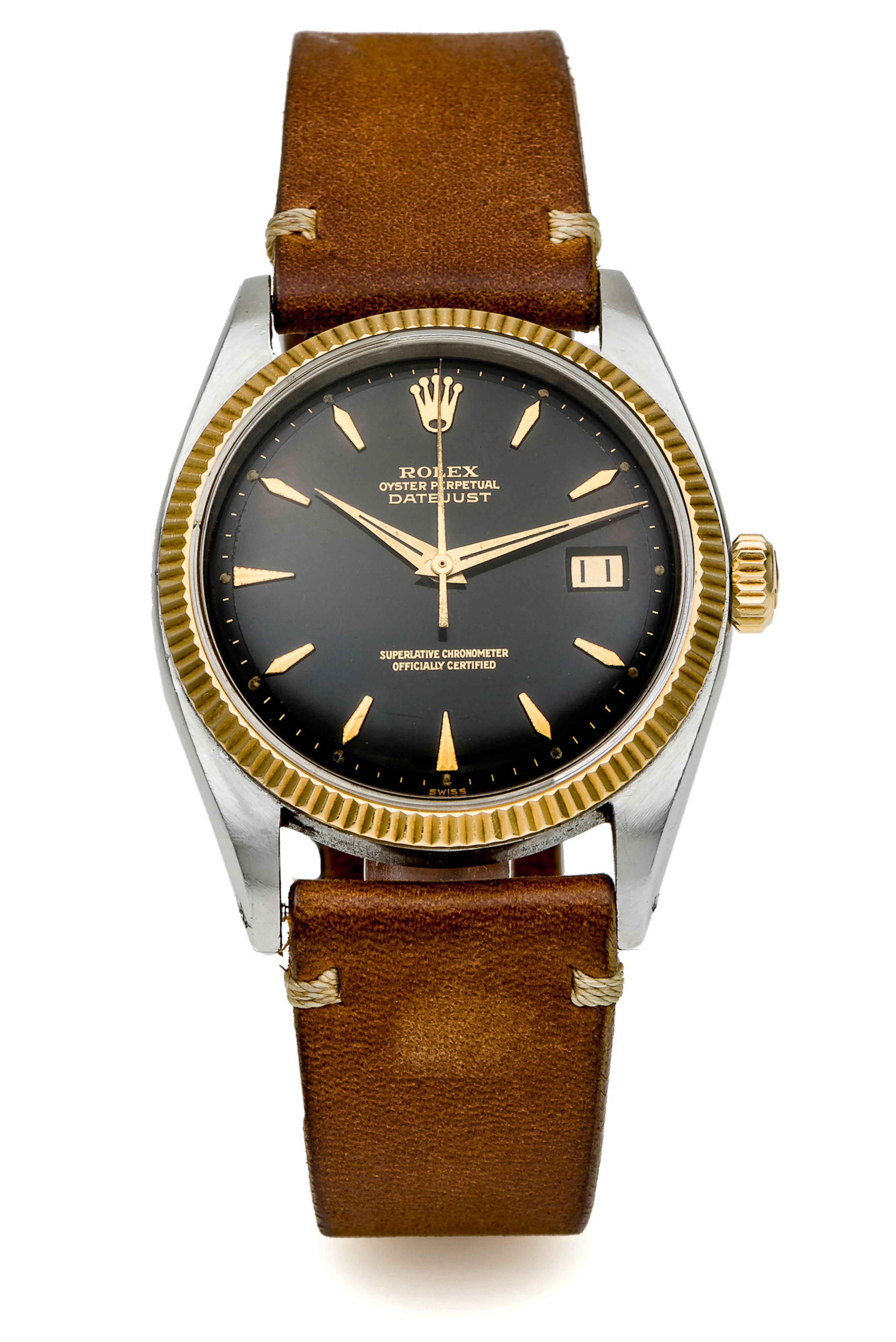 ROLEX, REF. 1601, DATEJUST, BLACK DIAL