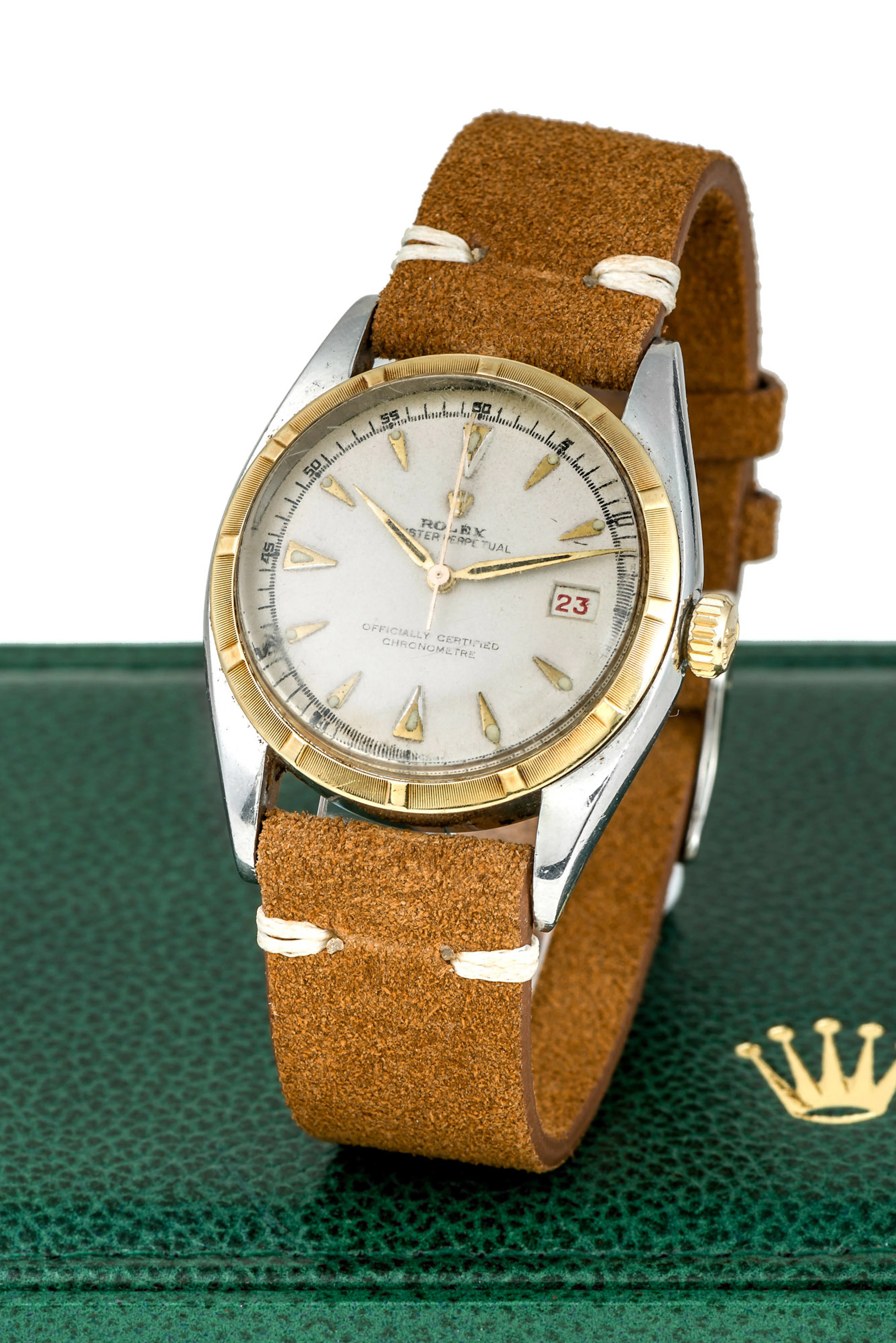 ROLEX, REF. 6075, DATEJUST, STEEL AND GOLD