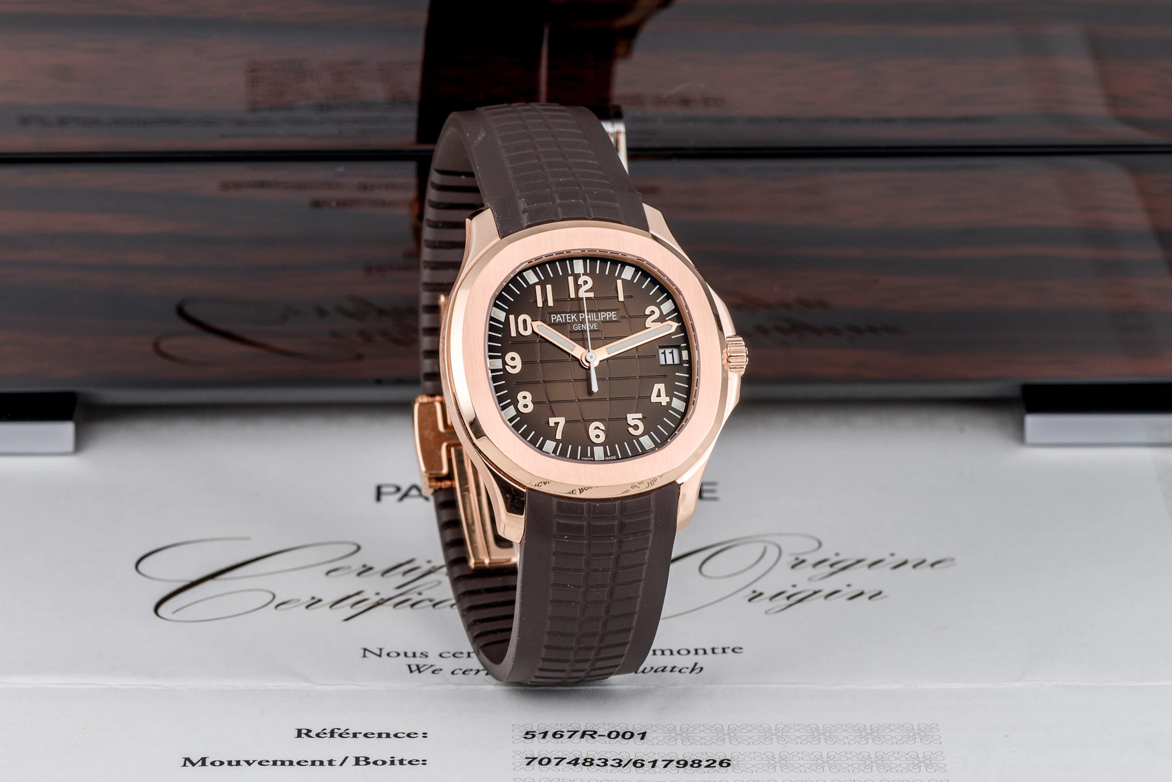 PATEK PHILIPPE, JUMBO AQUANAUT, PINK GOLD