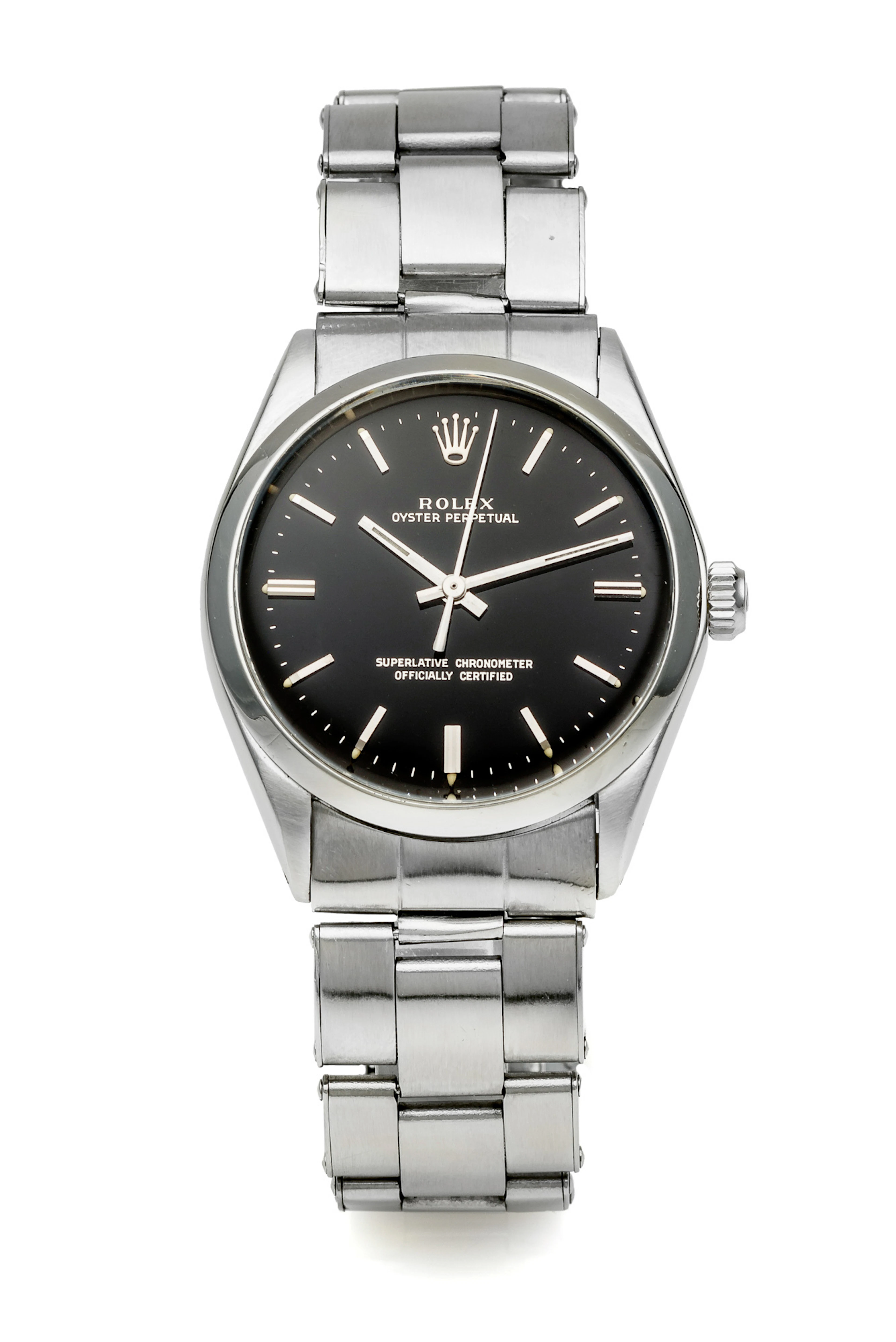 ROLEX, REF. 1002, OYSTER PERPETUAL BLACK DIAL