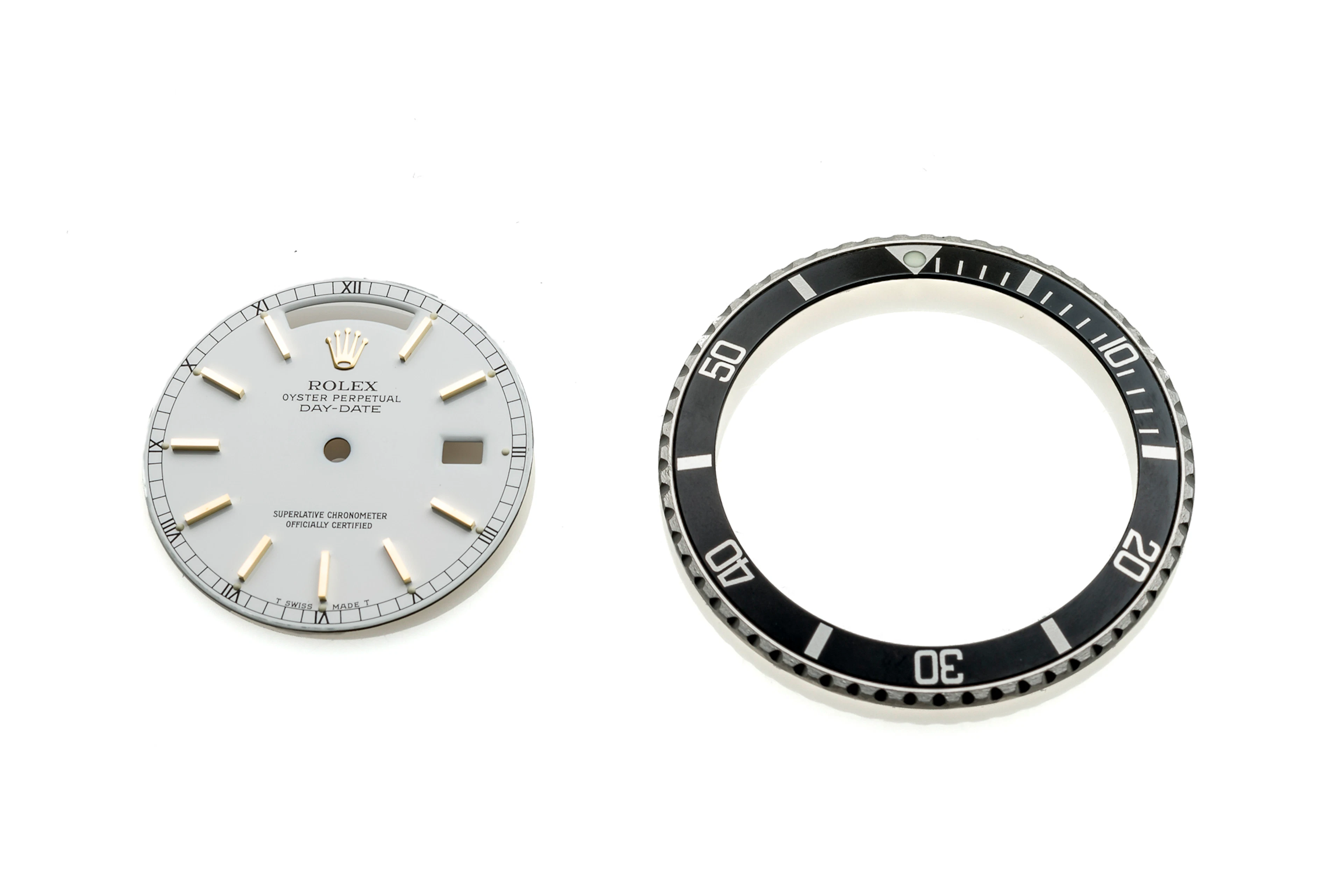 ROLEX, SUBMARINER BEZEL AND DAY-DATE DIAL
