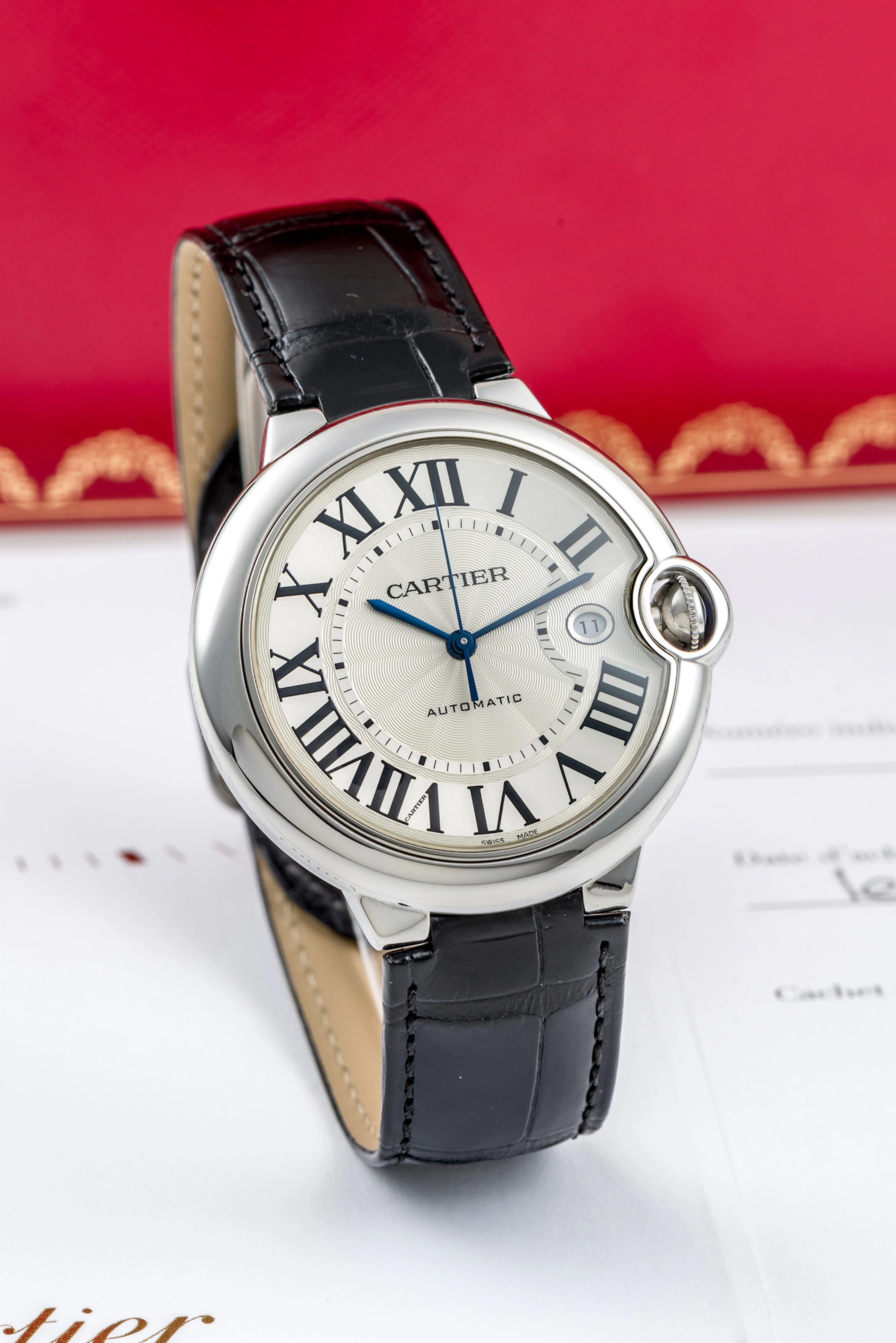CARTIER, BALLON BLEU, STEEL