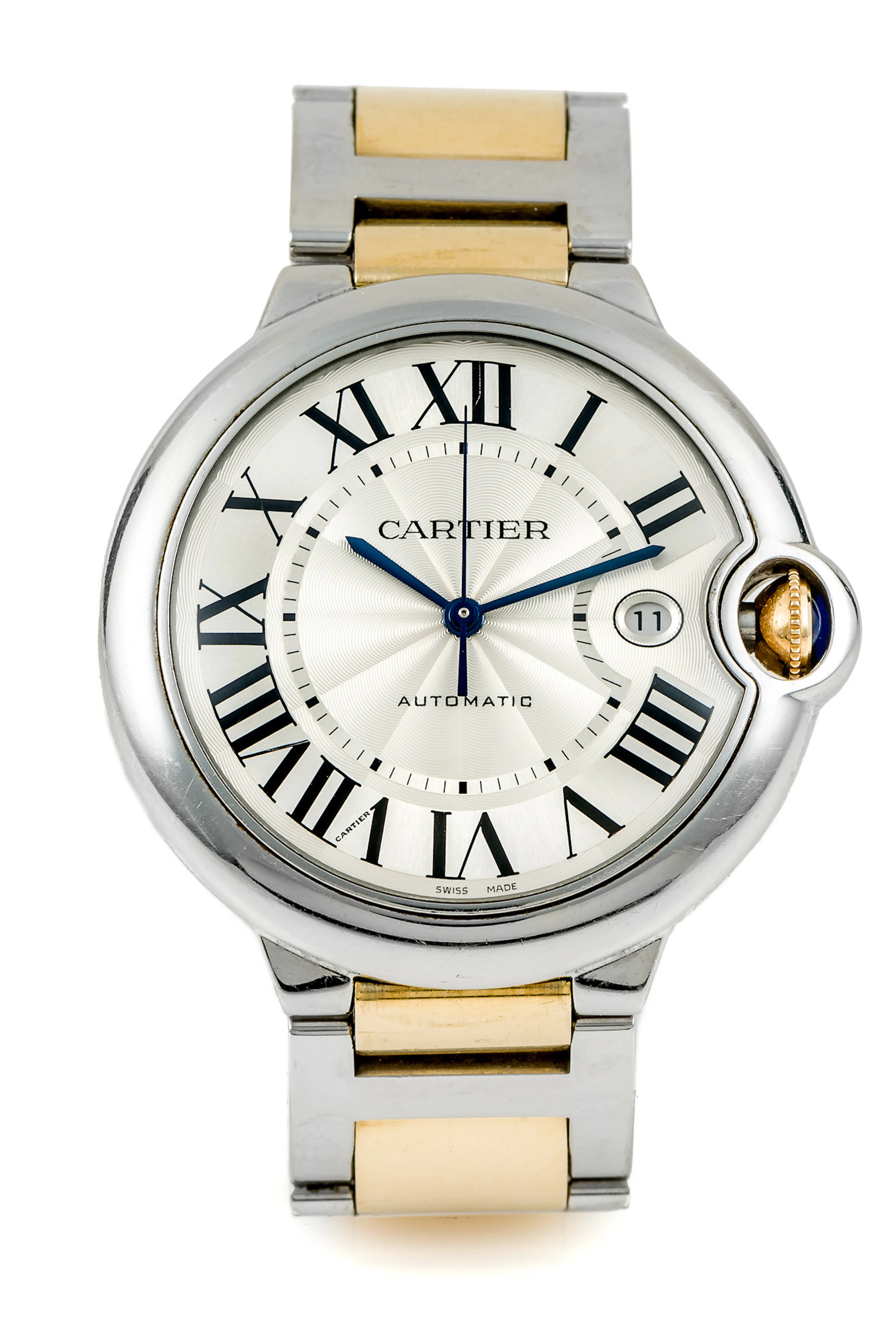 CARTIER, BALLON BLEU, STEEL AND GOLD