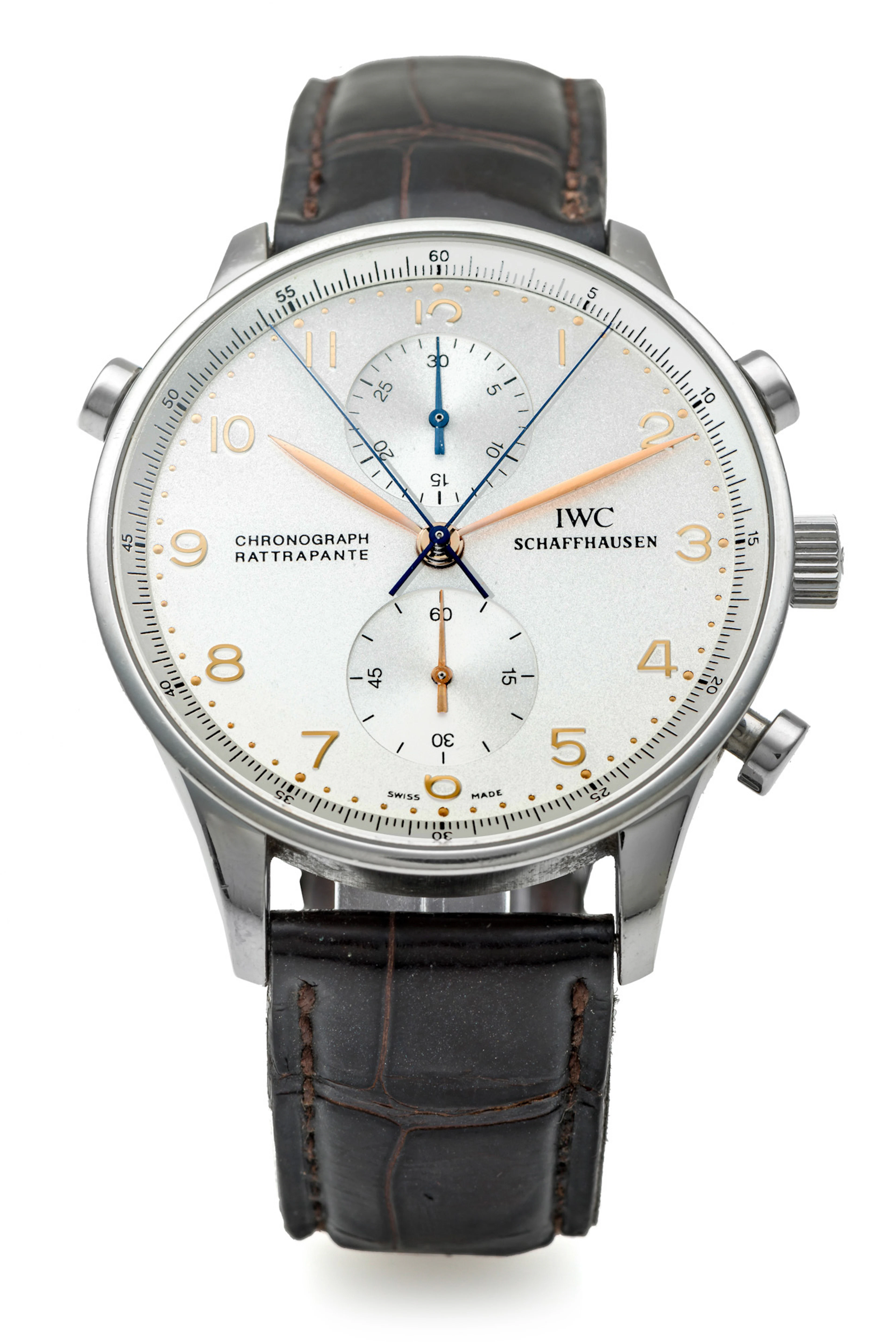 IWC REF. 3712 PORTUGUESE SPLIT-SECONDS CHRONO STEEL