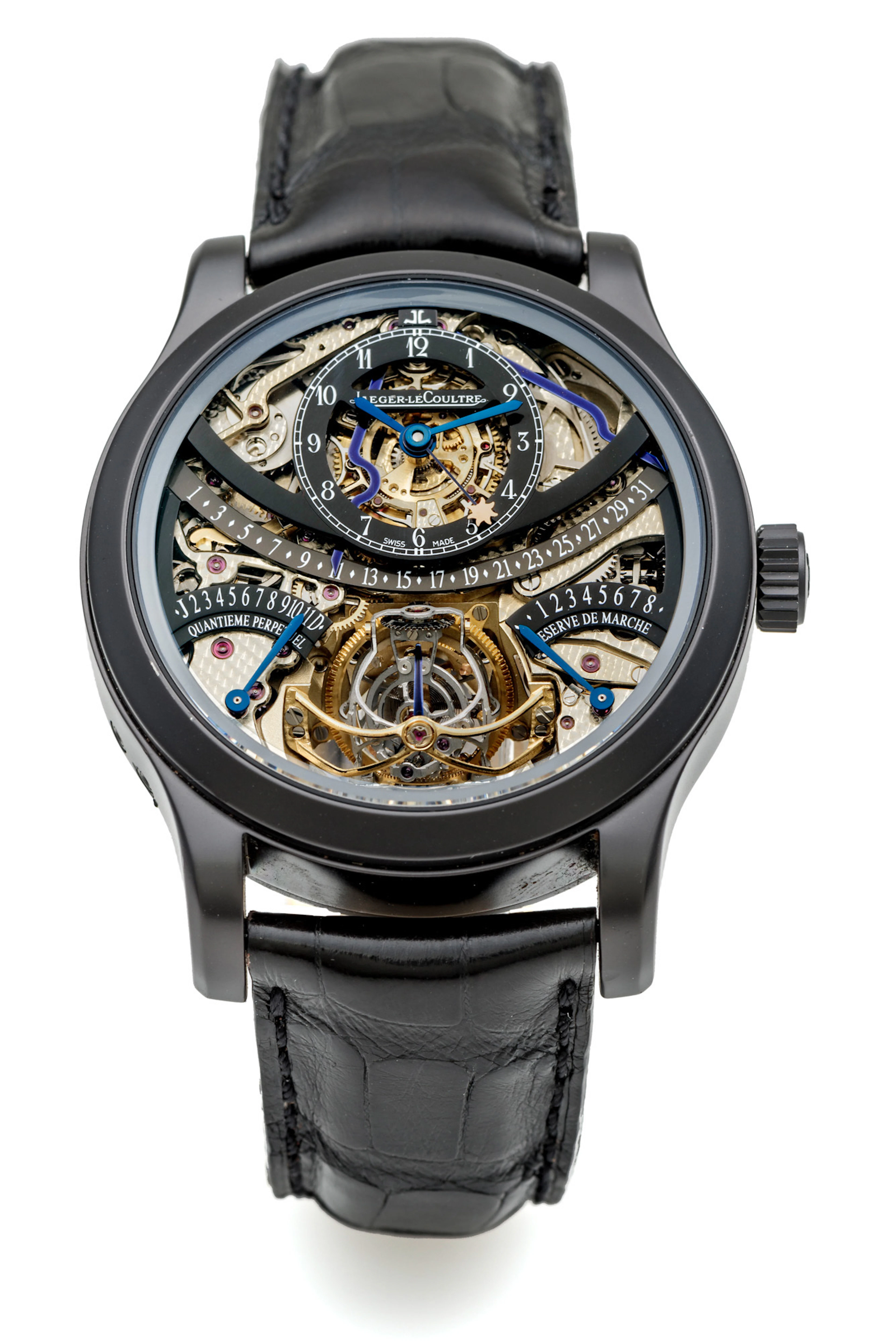 JAEGER LECOULTRE, GYROTOURBILLON, NO. 02/05, PLATINUM BLACK