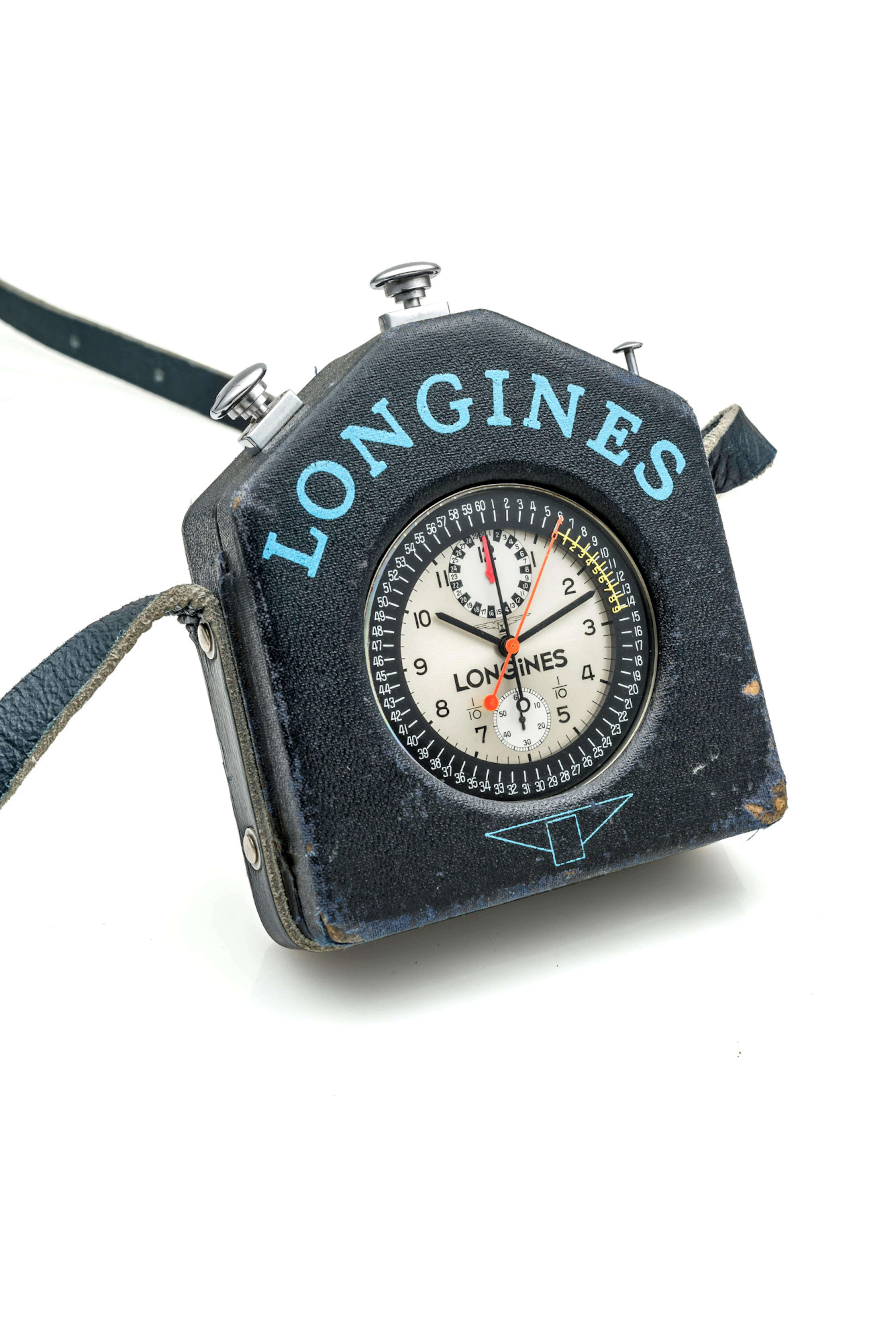 LONGINES, REF. 7411, 1/10th SPLIT-SECOND CHRONOGRAPH POCKET WATCH, STEEL