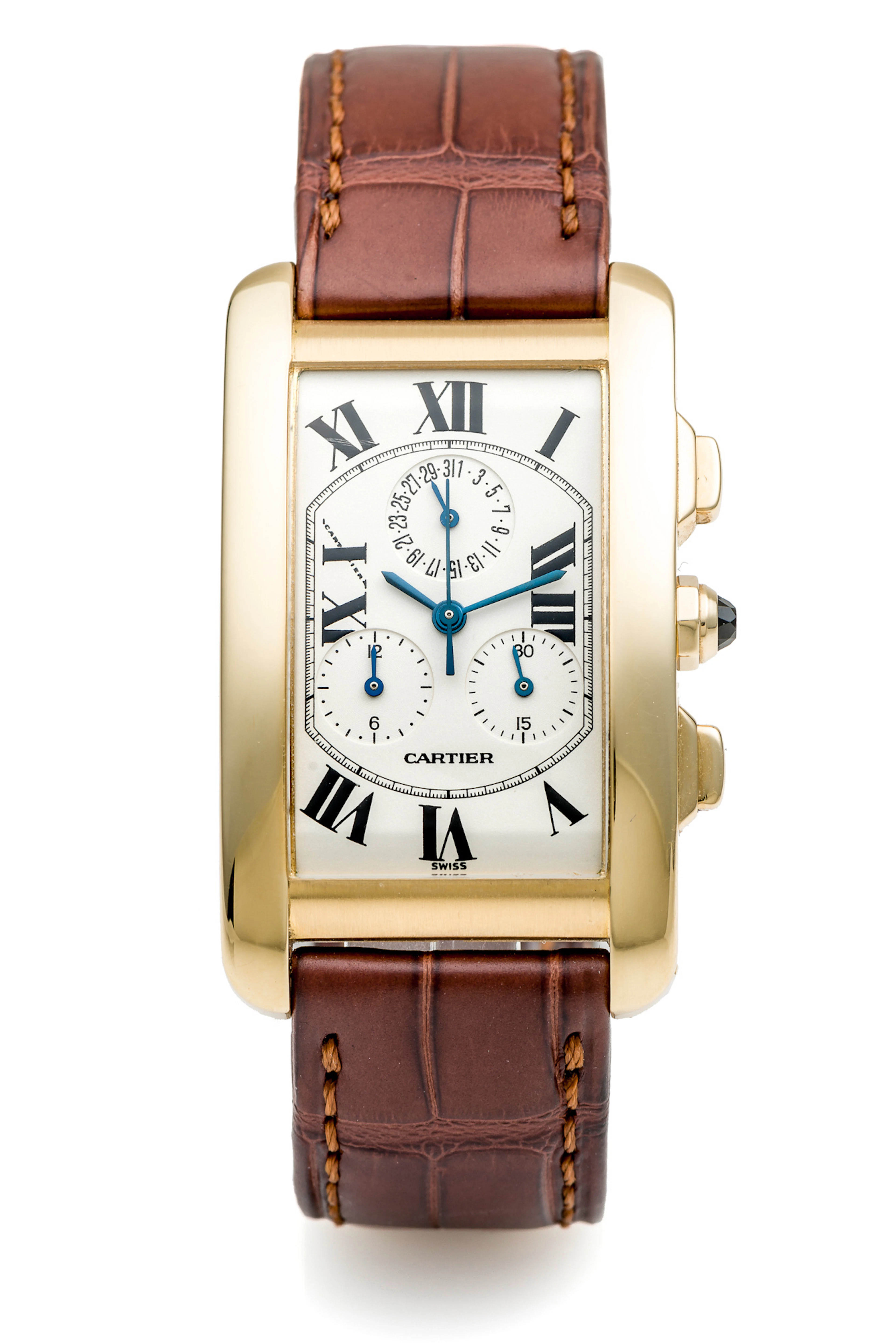 CARTIER, TANK AMERICAINE, YELLOW GOLD