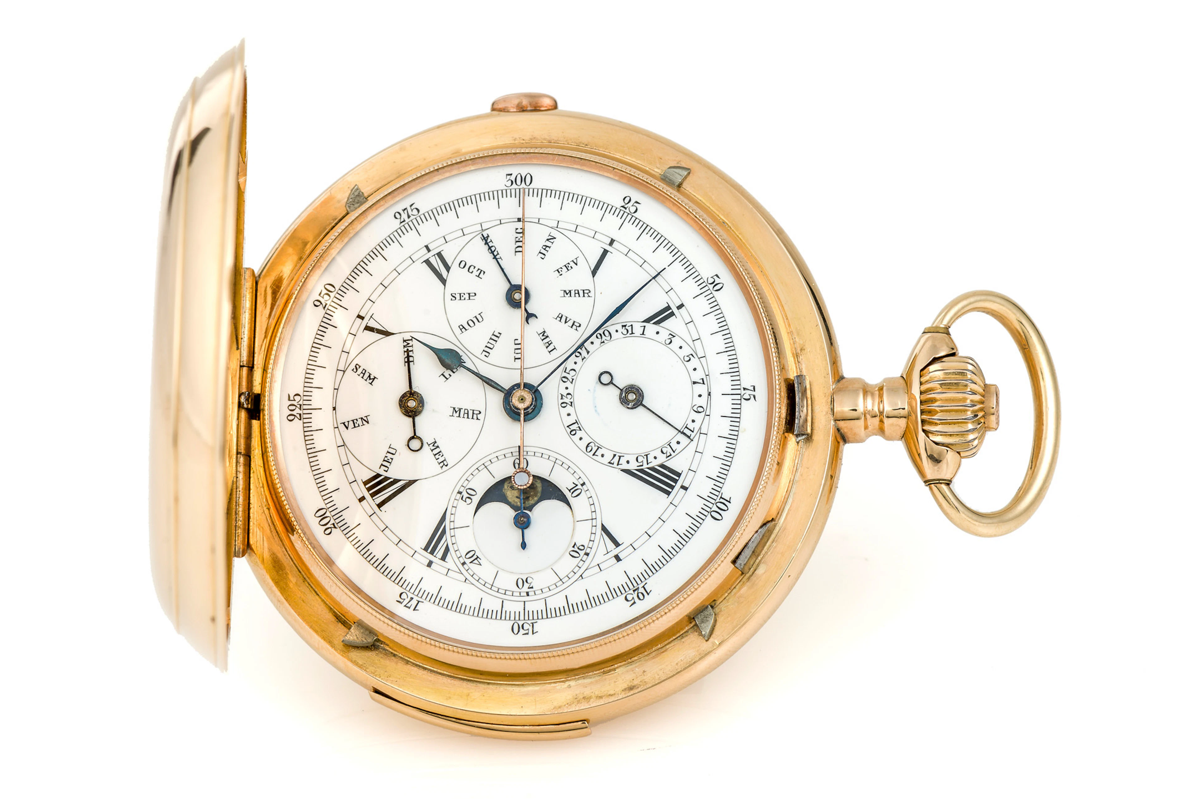 LOUIS BRANDT FRERES, TRIPLE CALENDAR MOONPHASE, QUARTER REPETER