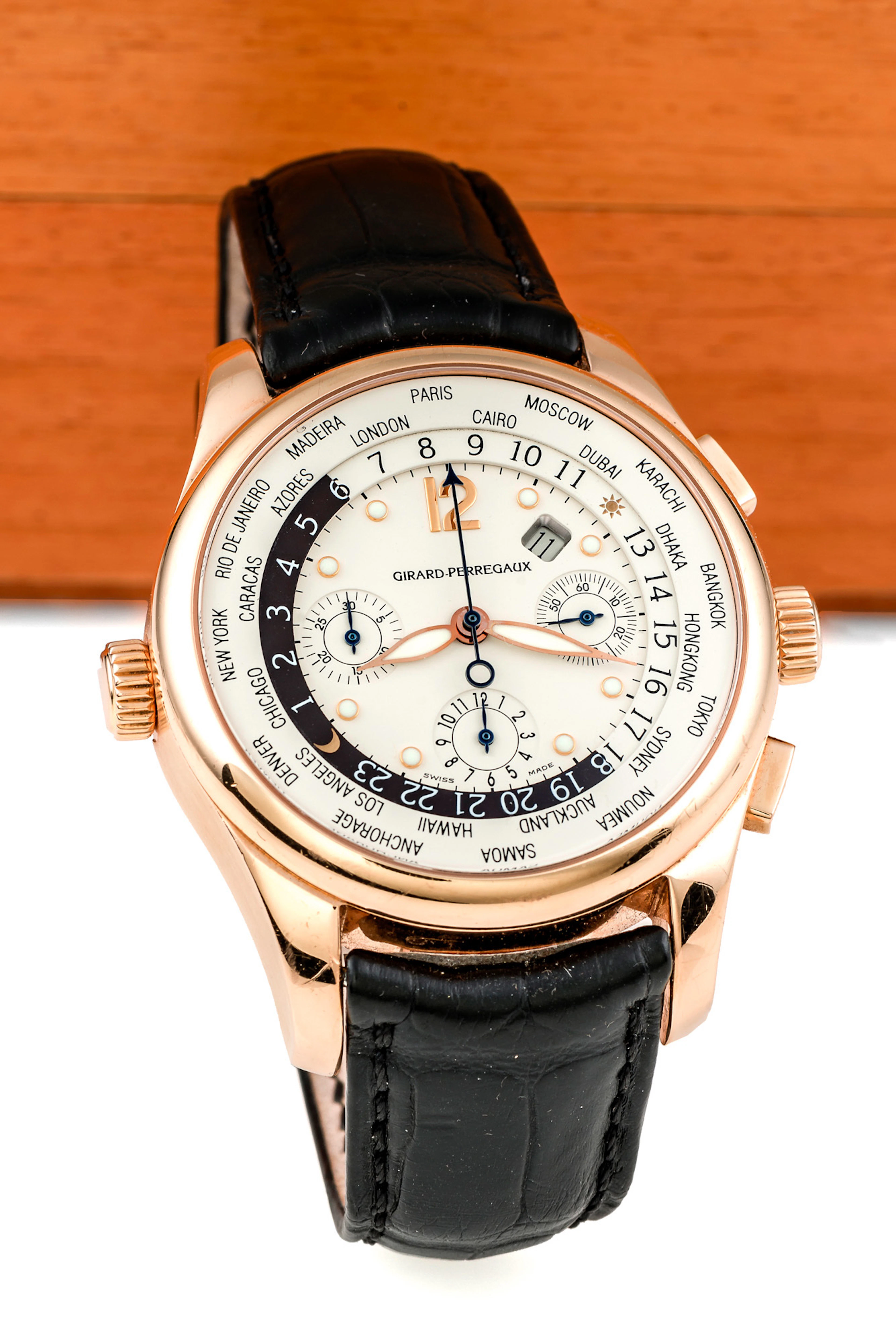 GIRARD PERREGAUX, WWTC, PINK GOLD