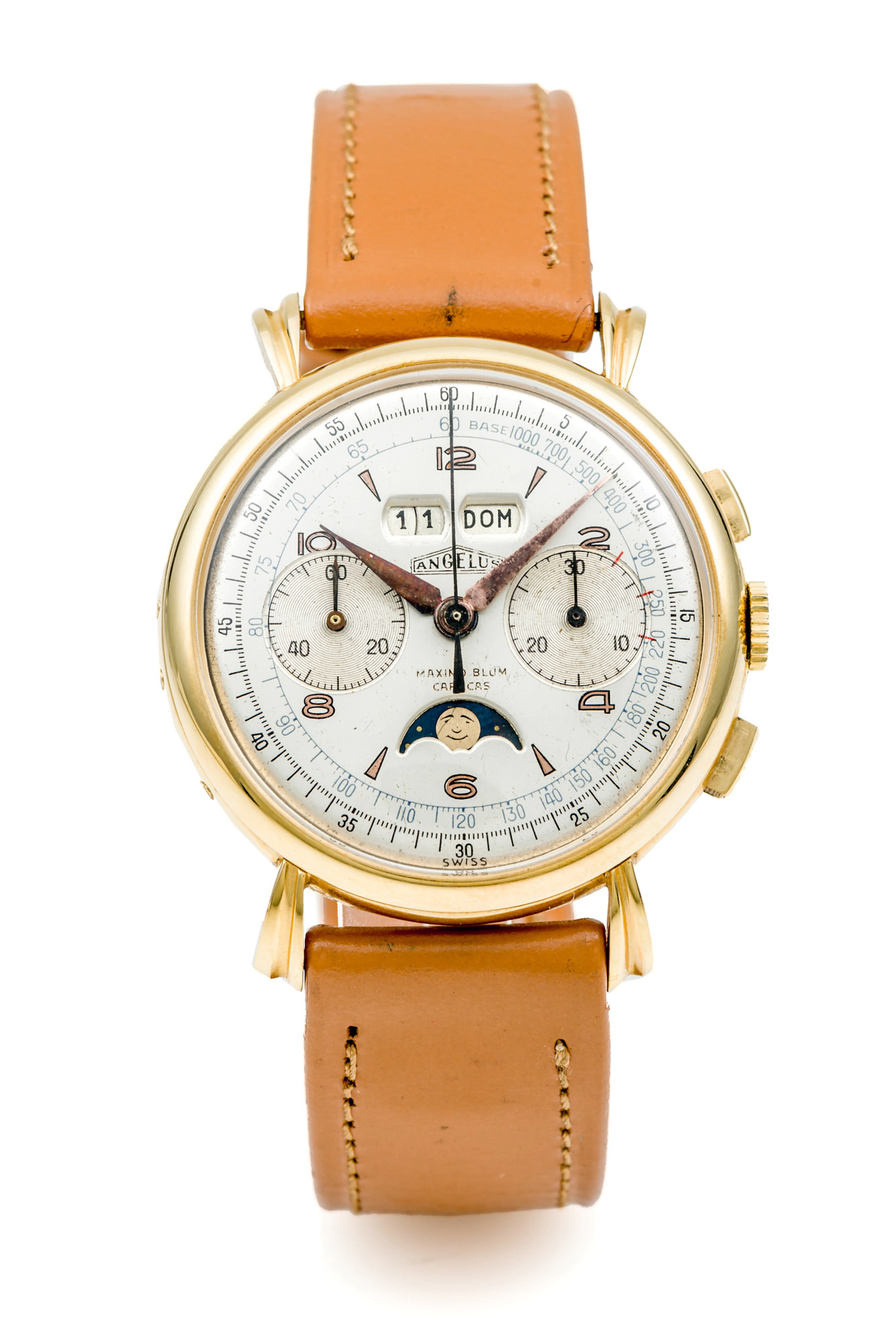 ANGELUS, DAY-DATE, MOONPHASE, CHRONOGRAPH, YELLOW GOLD