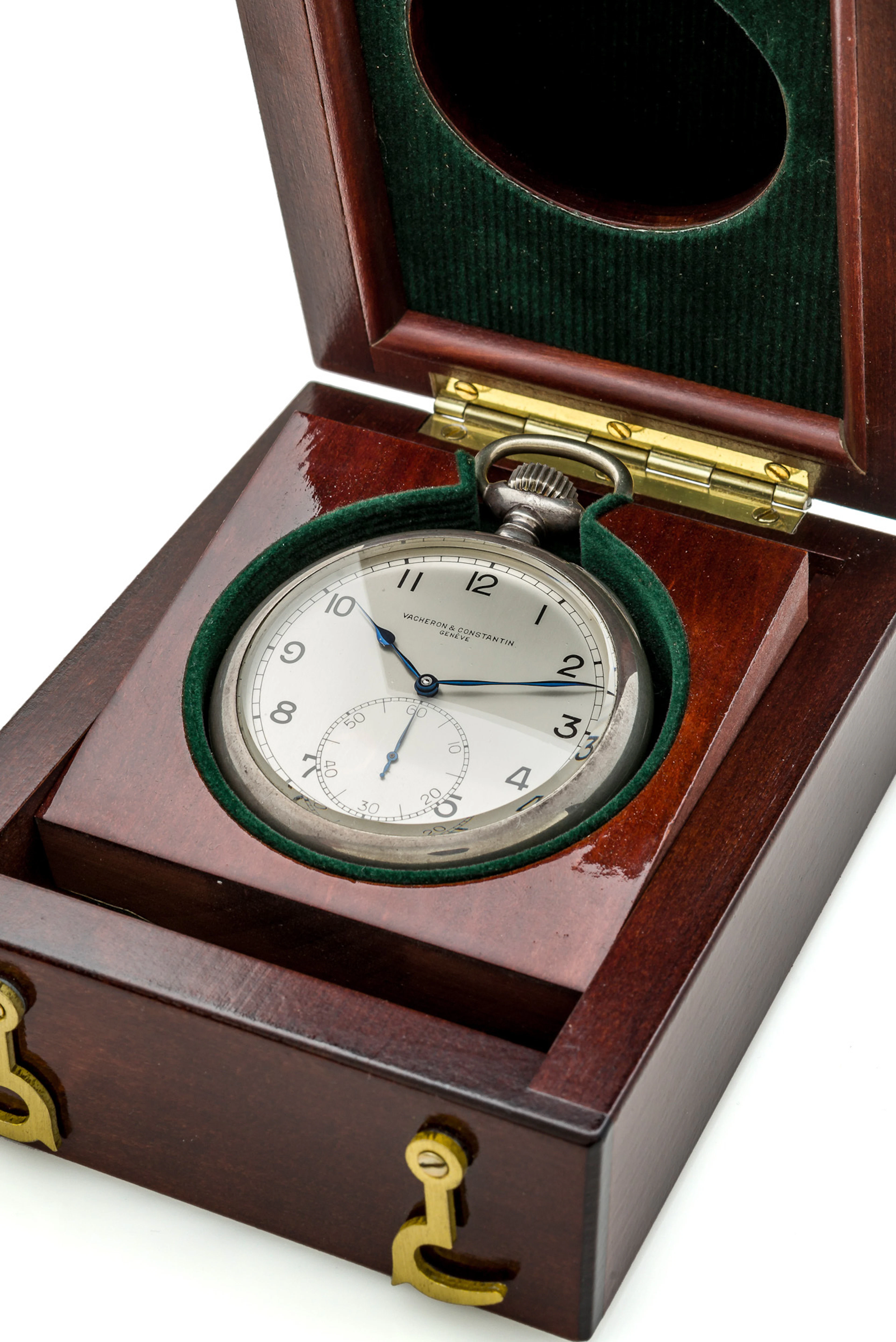 VACHERON CONSTANTIN, MILITARY SILVER DECK CHRONOMETER POCKET WATCH