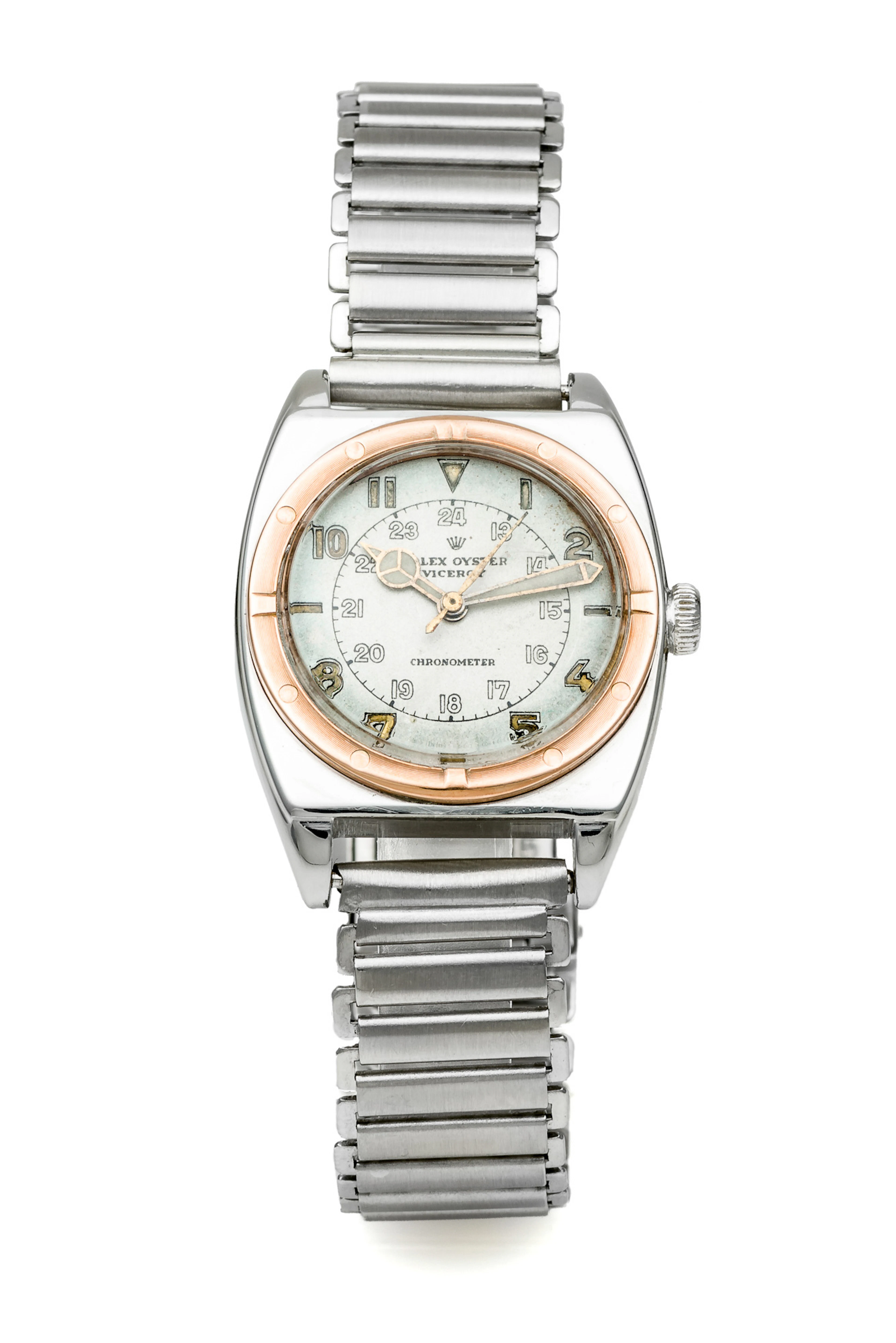 ROLEX, REF. 4302, STEEL AND PINK GOLD