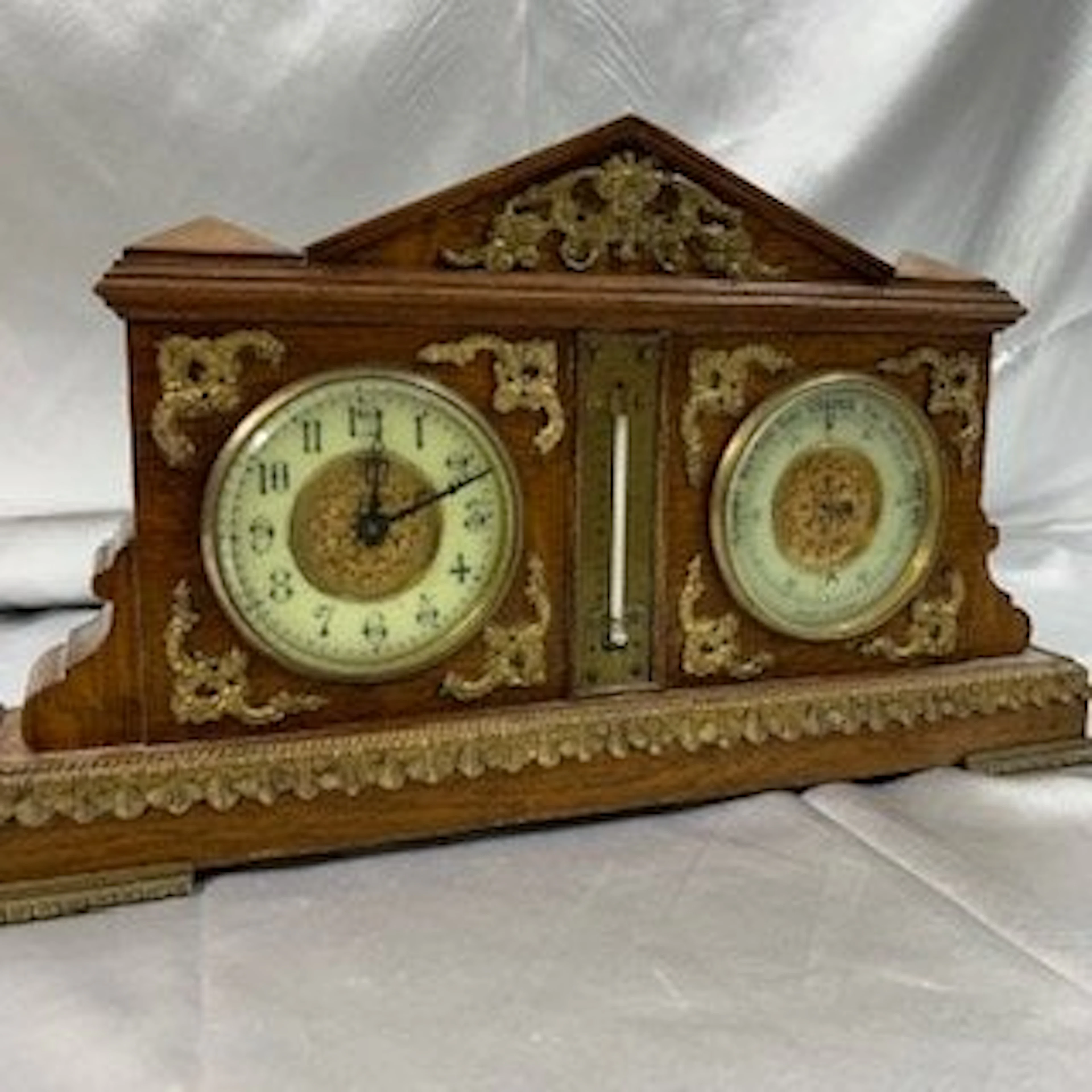 19th Century Weather Station in Oak Case Paris