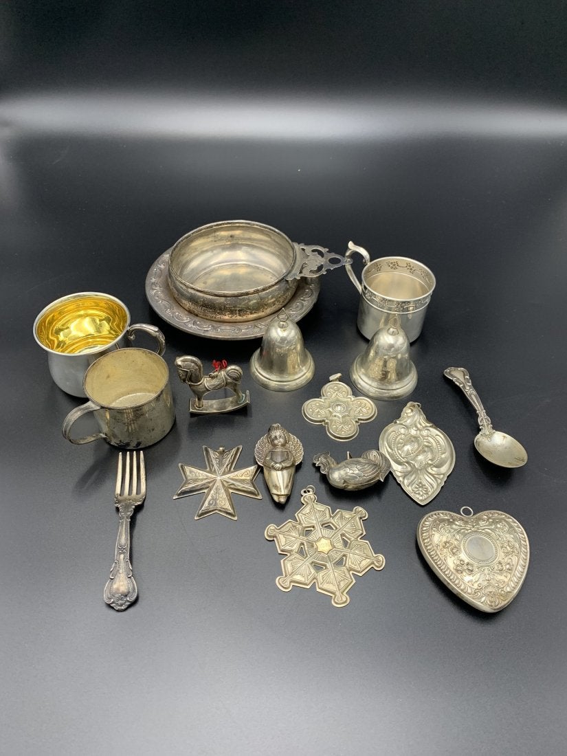 Lot of 17 Pcs. of Sterling Silver 21.8 Troy Ounces