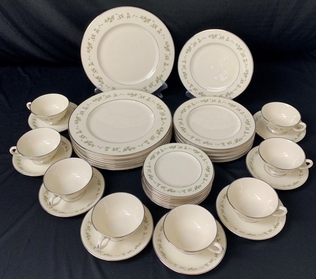 Set of Lenox Brookdale Porcelain Dinnerware 40 Pcs.
