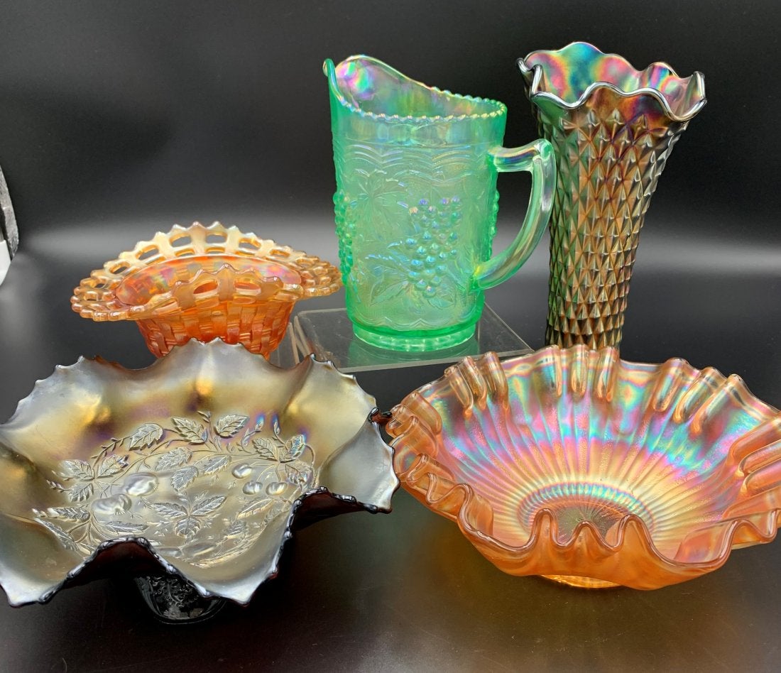 Estate Lot of Carnival Glass, Northwood & Fento