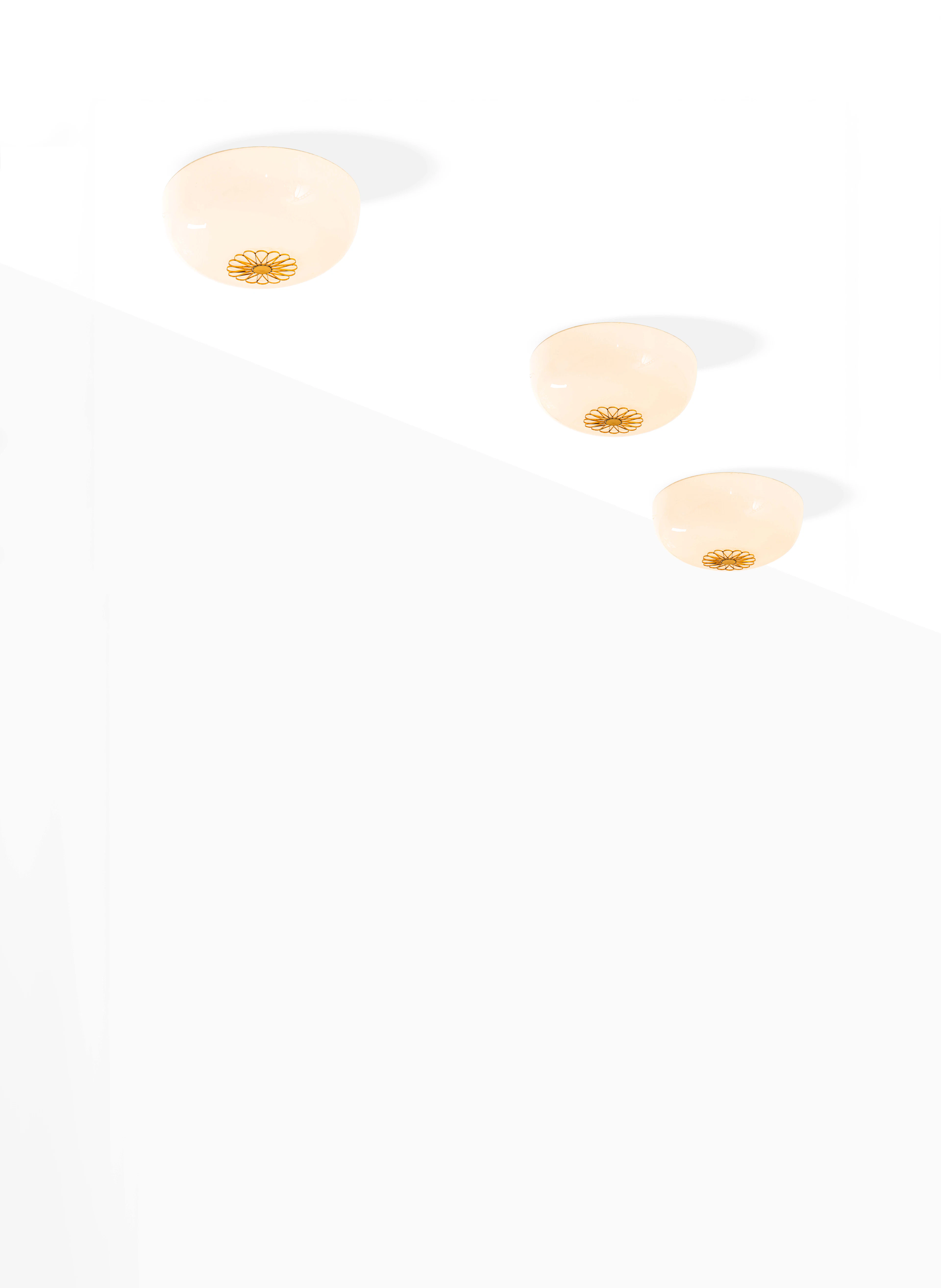 Paavo Tynell (1890-1973) – Set of three large ceiling...