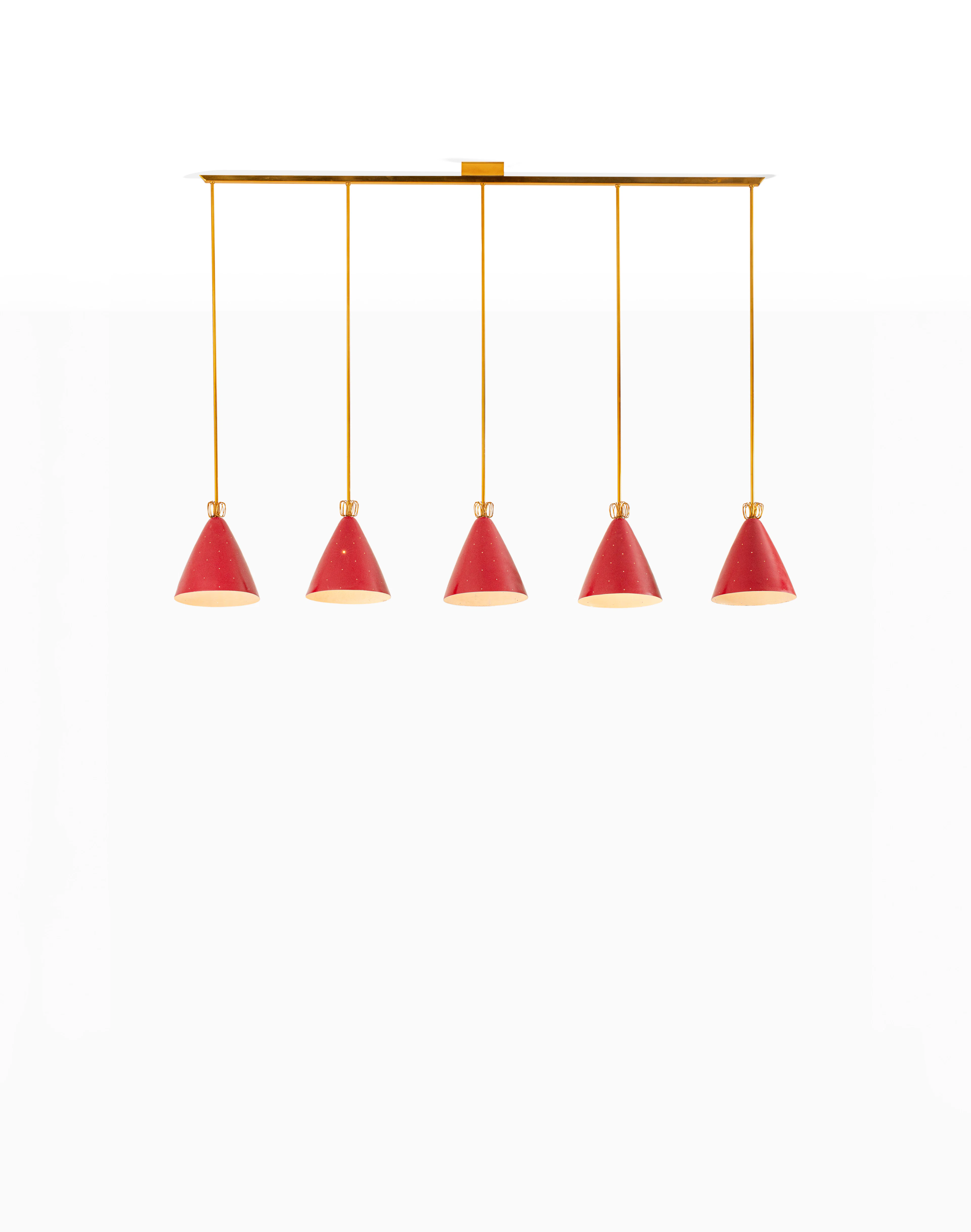 Paavo Tynell (1890-1973) – Ceiling light with five cones...