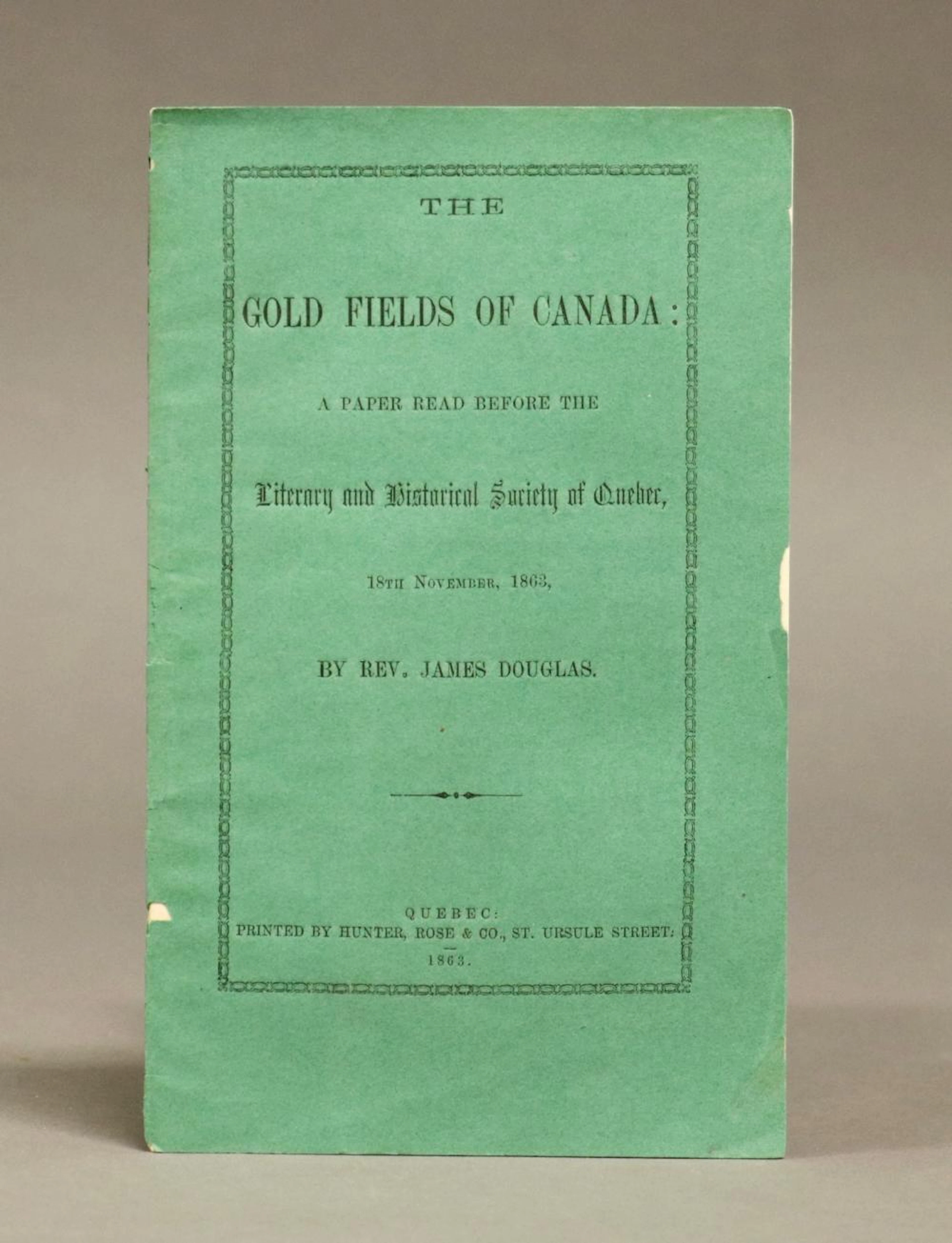 [Gold Mining in Canada, 1863]