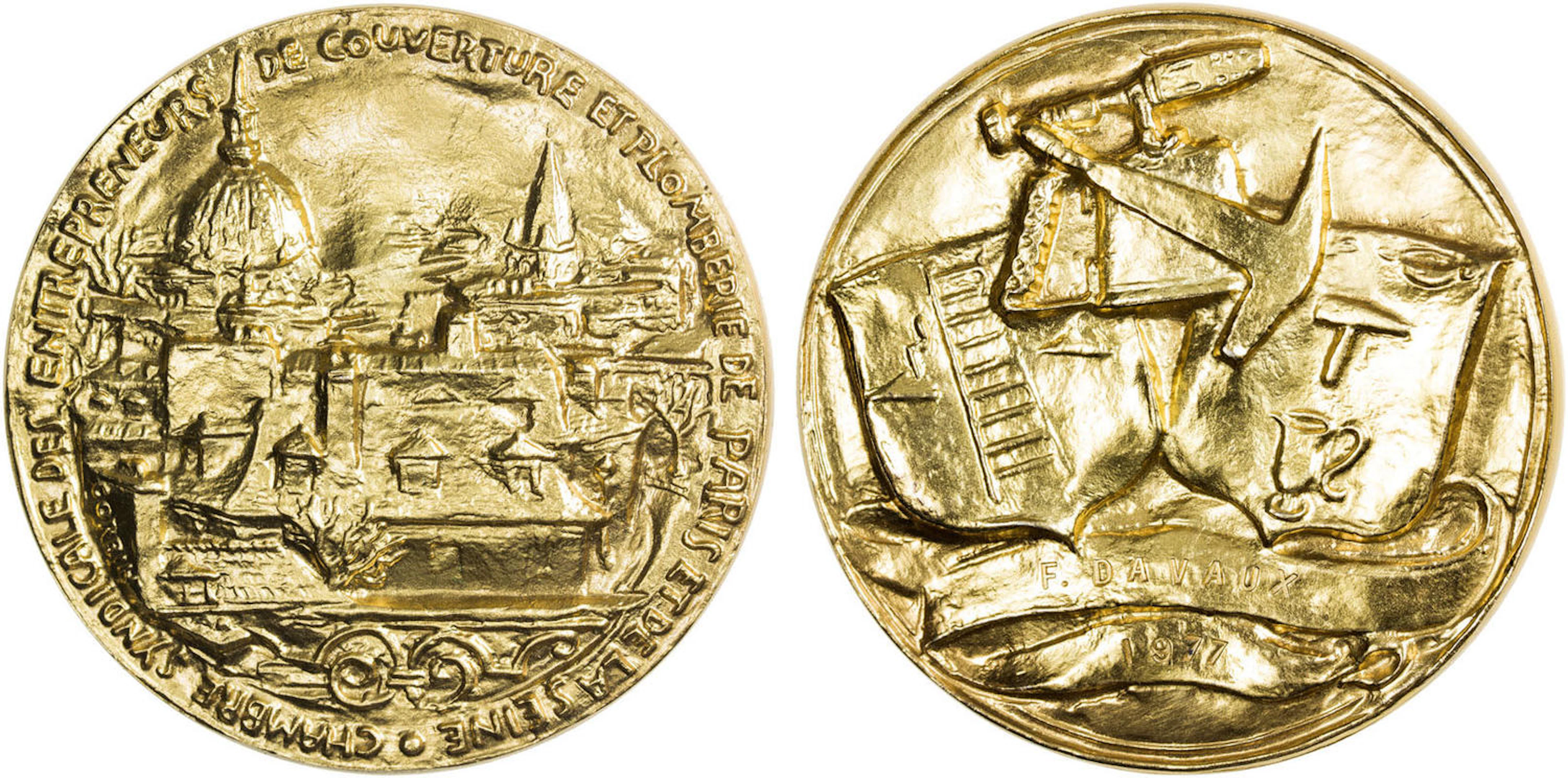 FRANCE: gilt AR medal