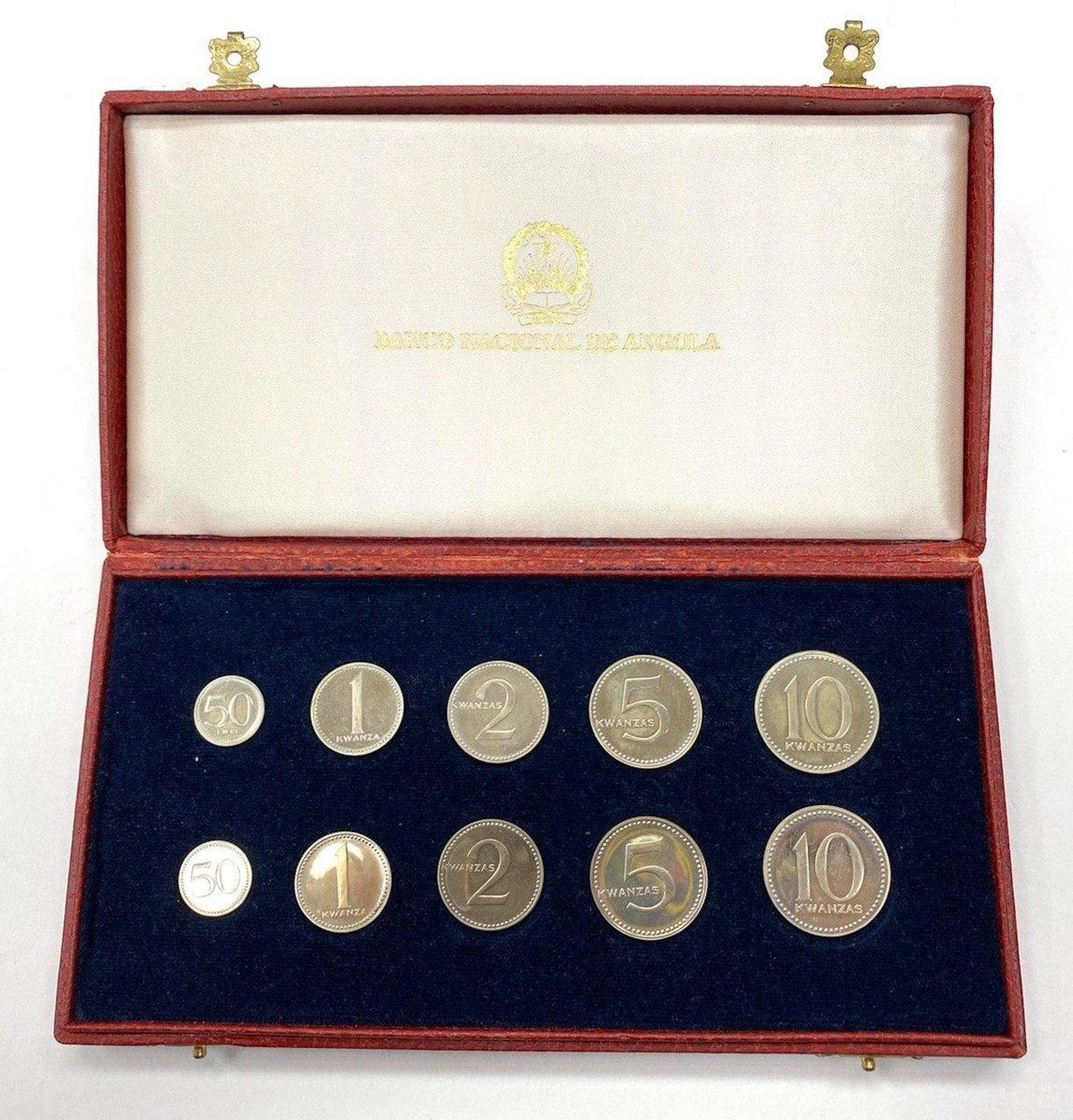 Angola Special Presentation Coin Set for Ministers 1977 (ND)