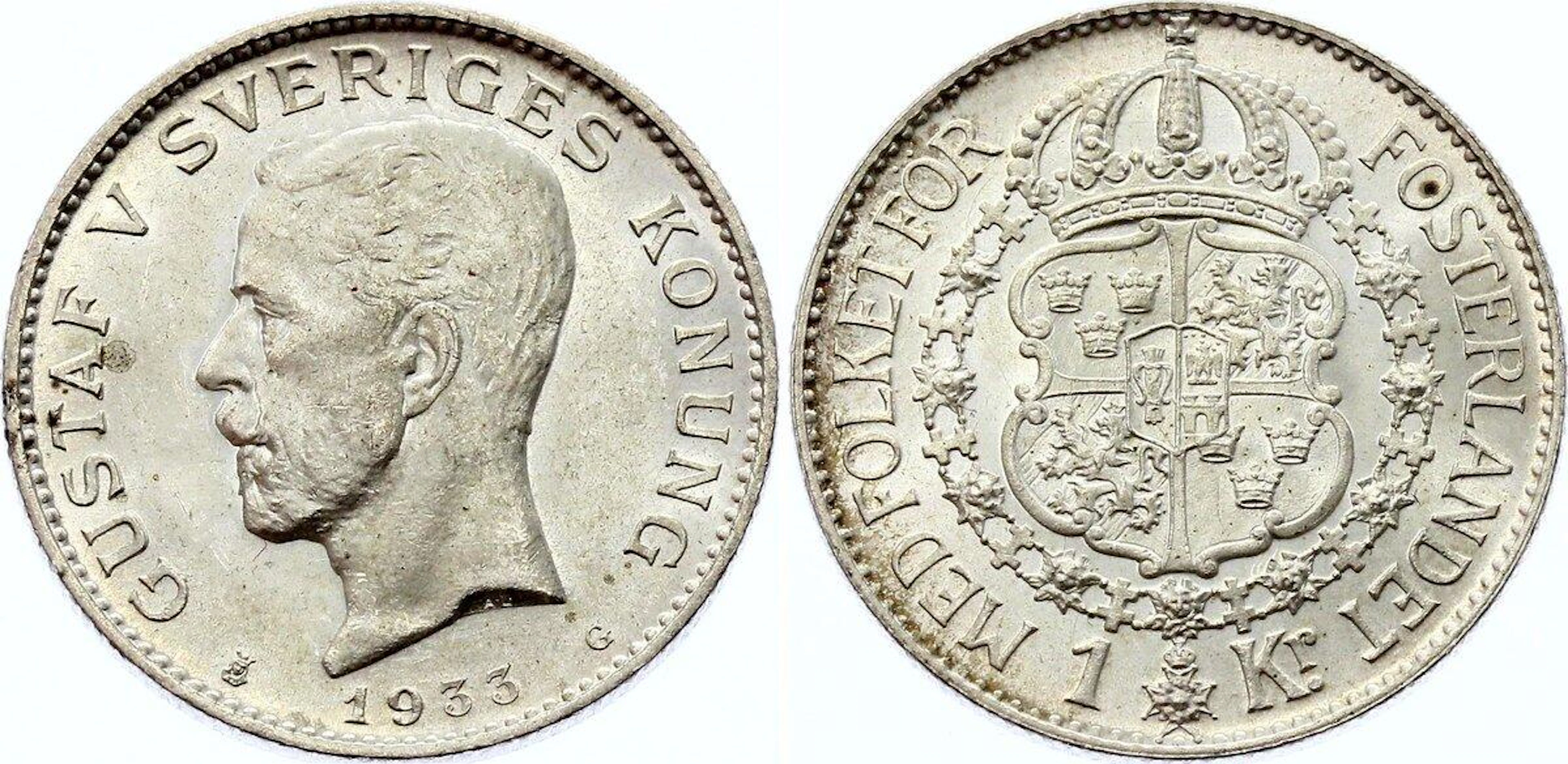 Sweden 1 Krona 1933