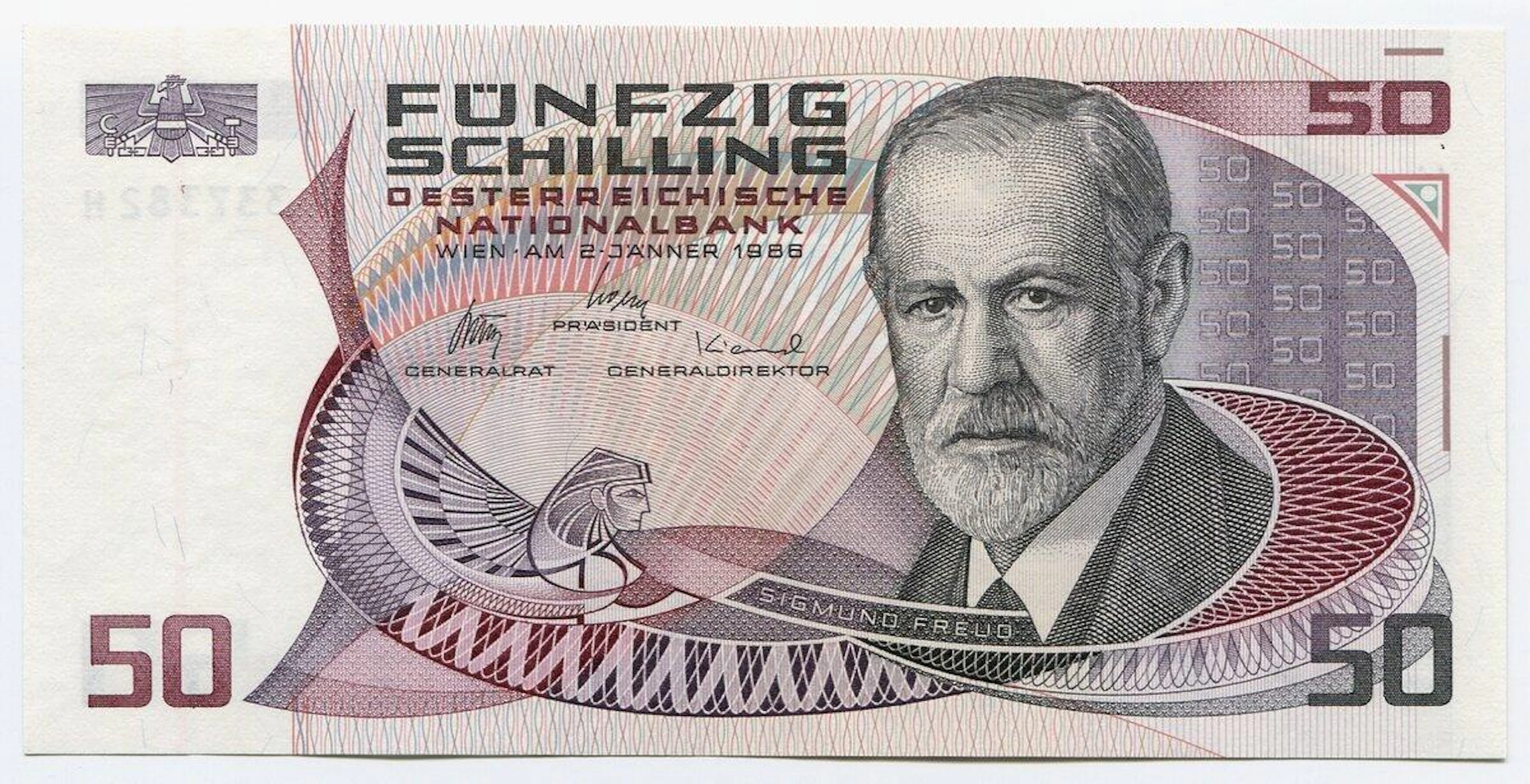 Austria 50 Shilling 1986