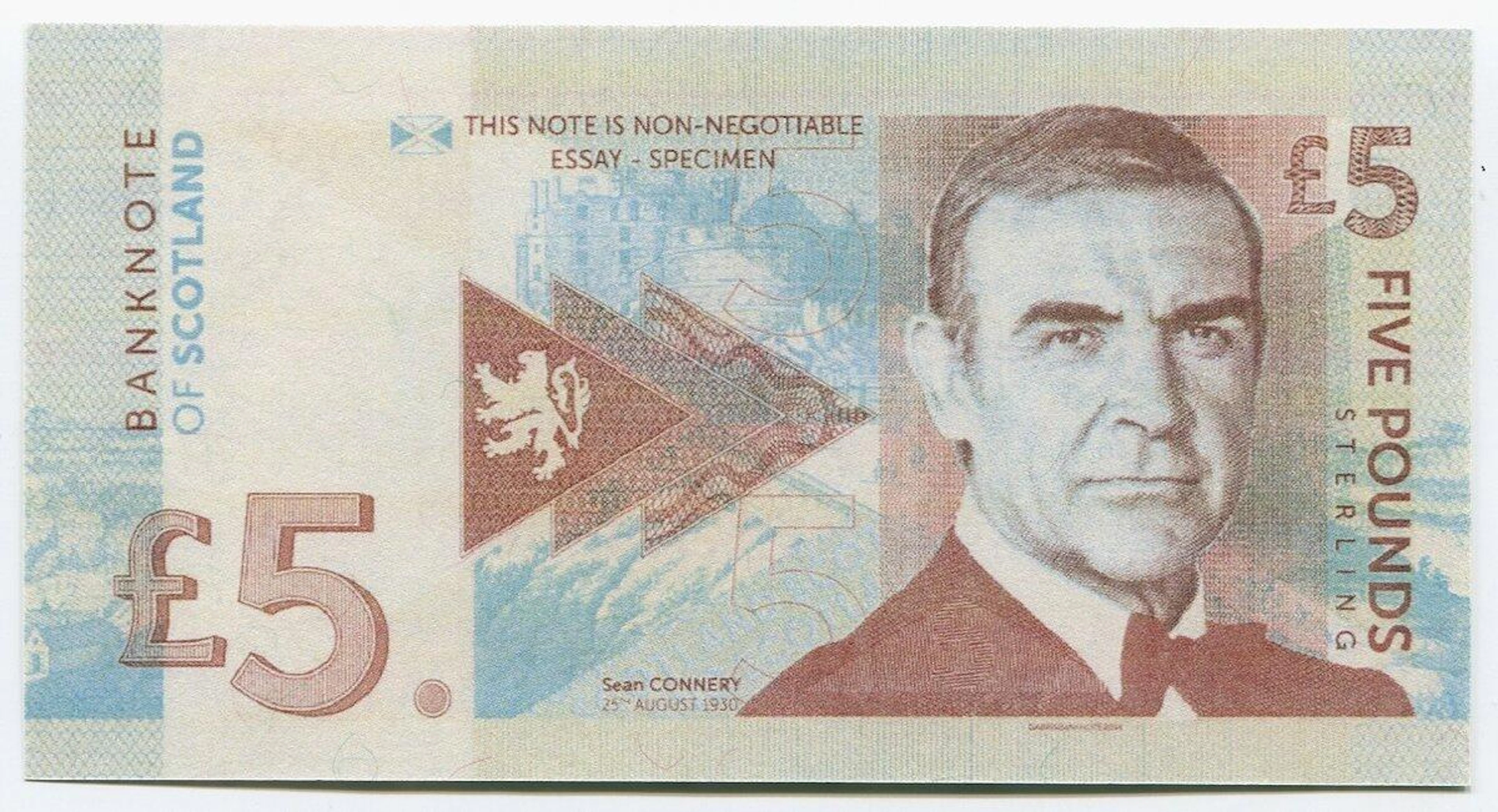 Scotland 5 Pounds 2014 Specimen