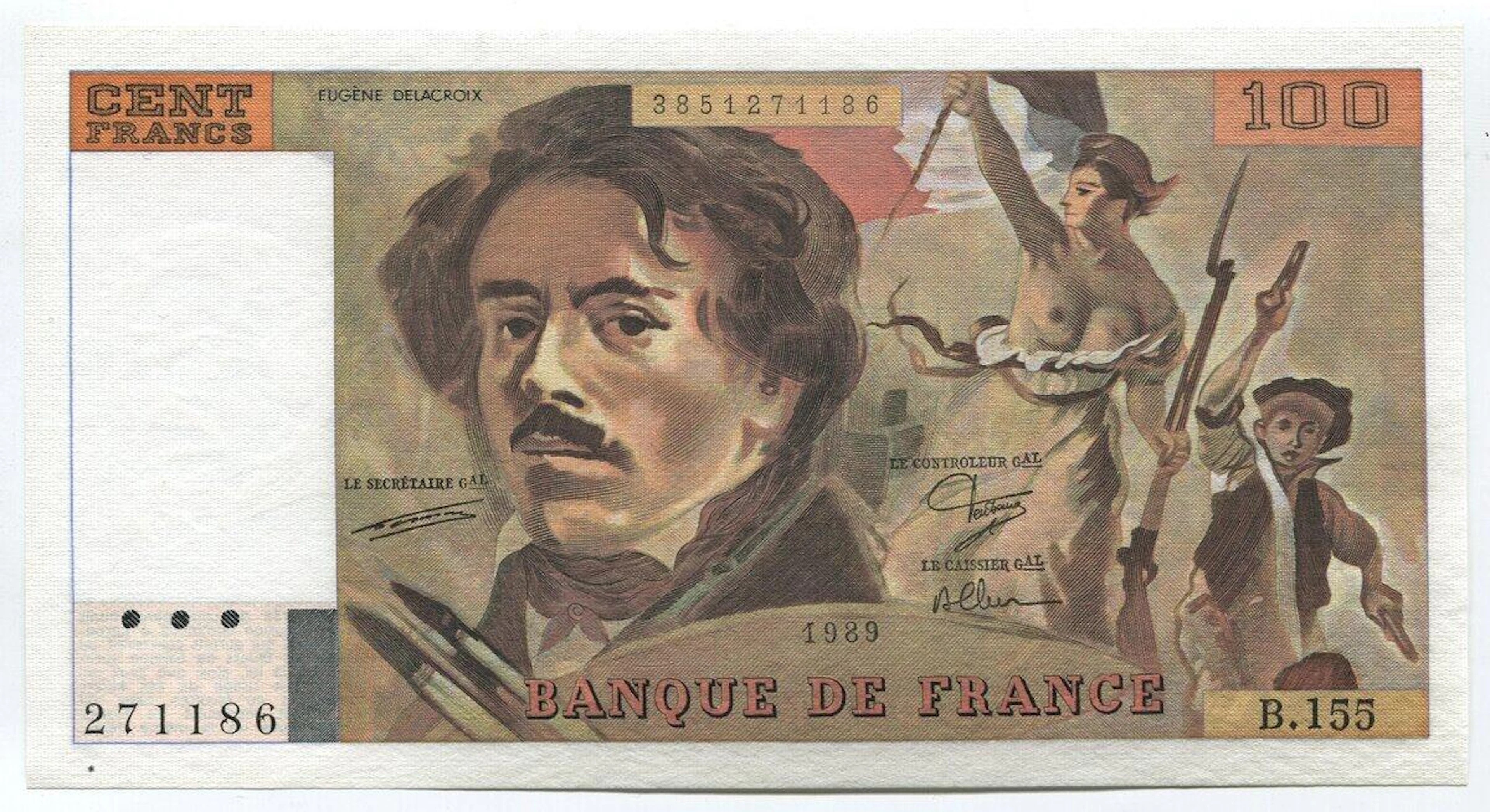 France 100 Francs 1989