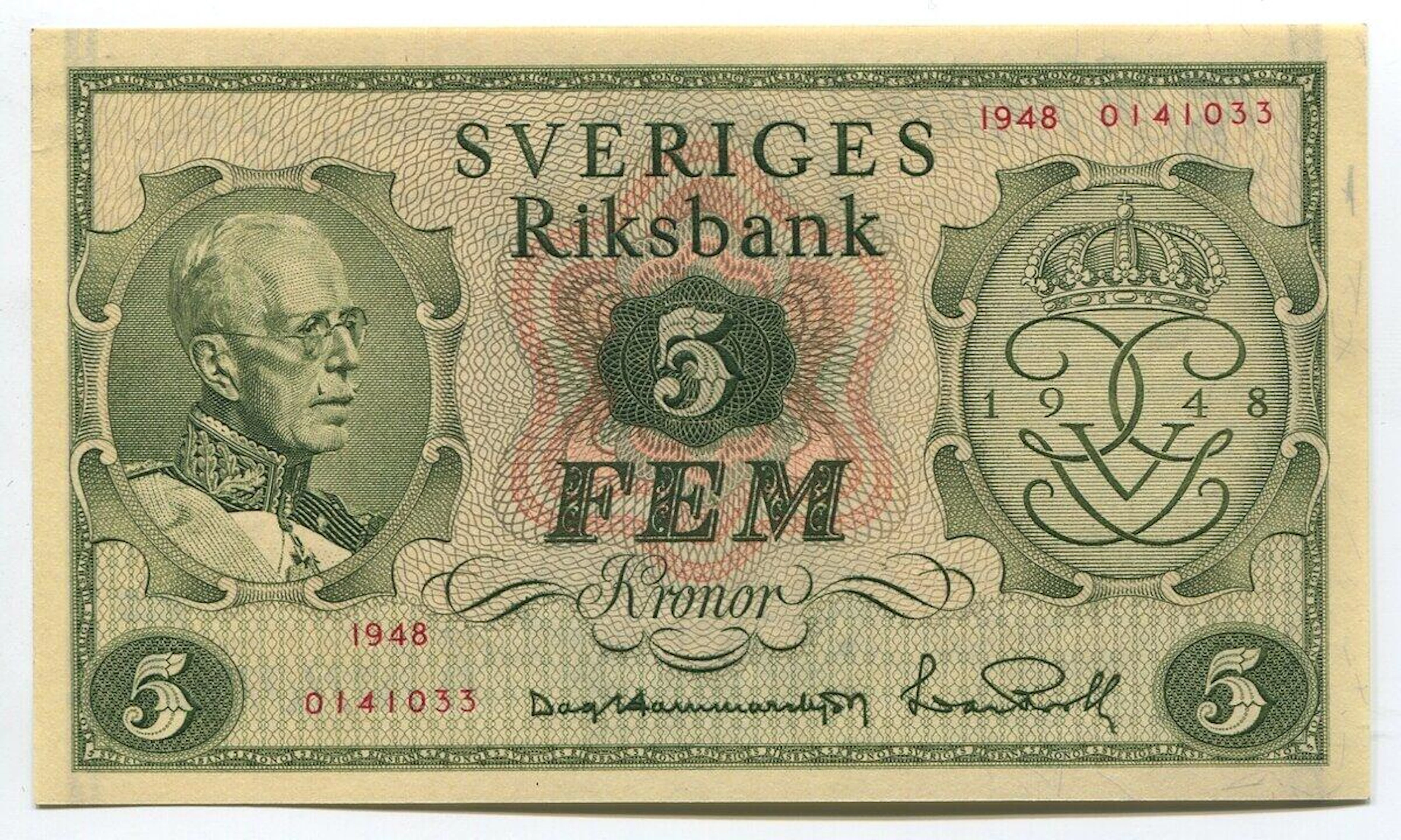 Sweden 5 Kronor 1948 Commemorative