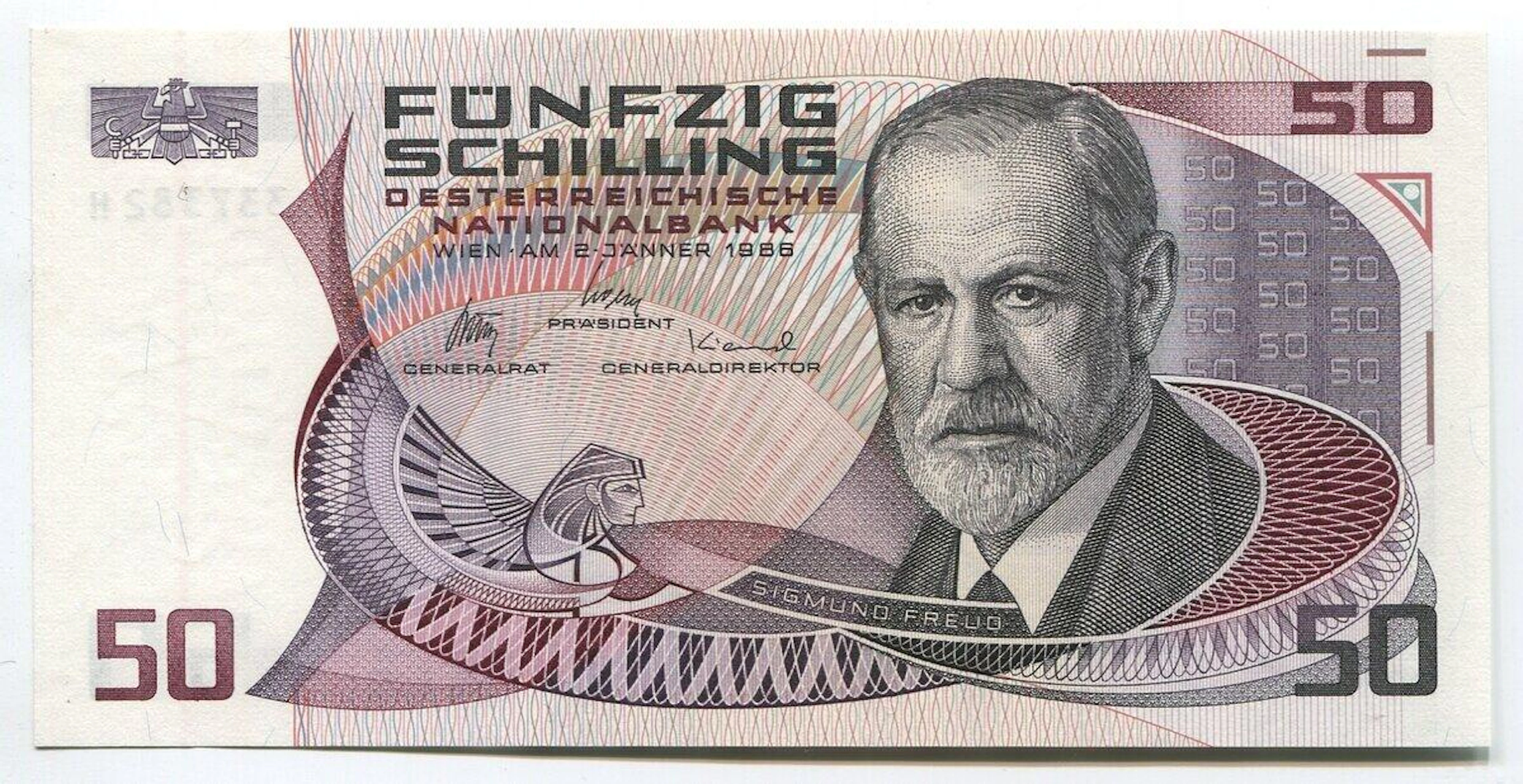 Austria 50 Shilling 1986